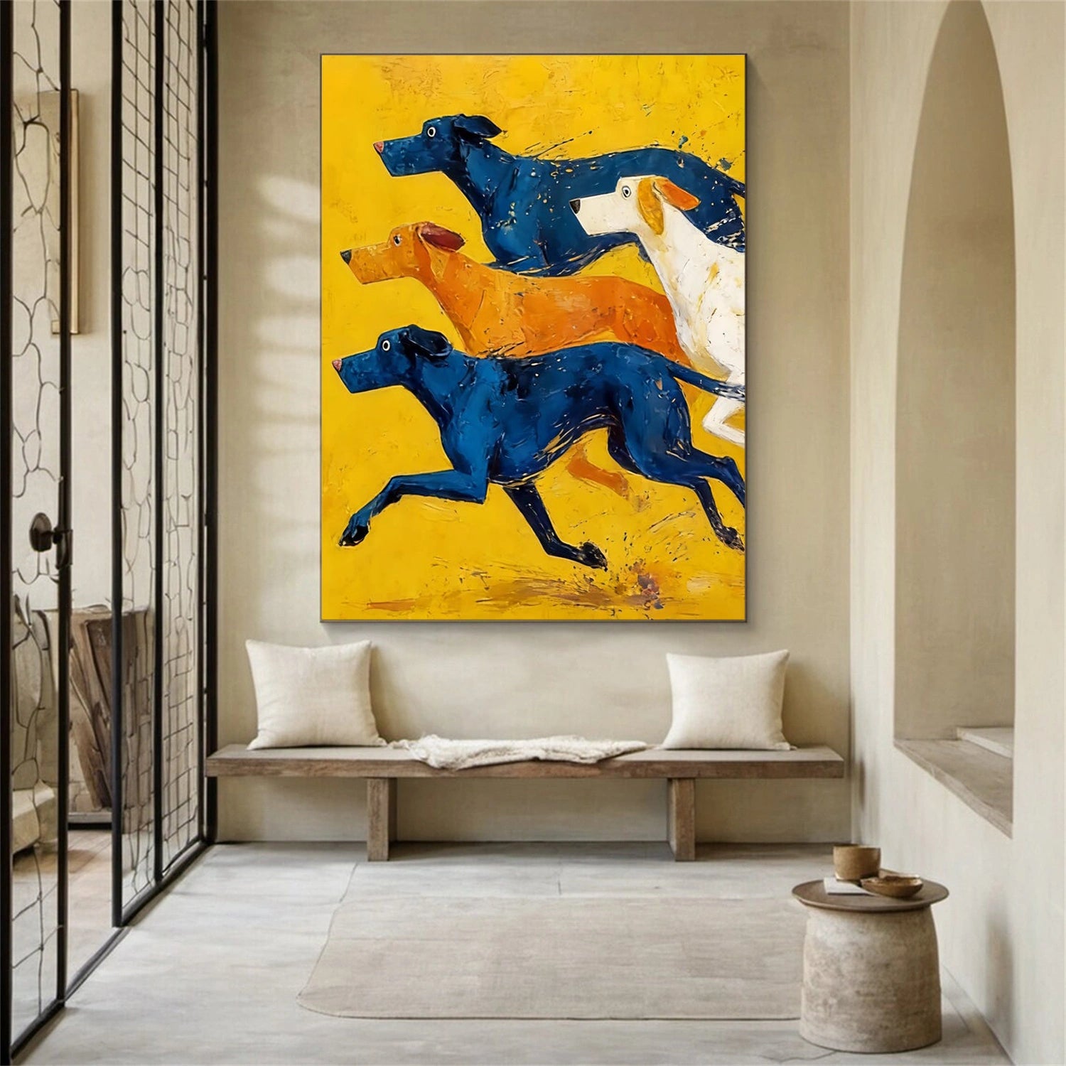 Colorful Abstract Animal Texture Canvas Art #AP232