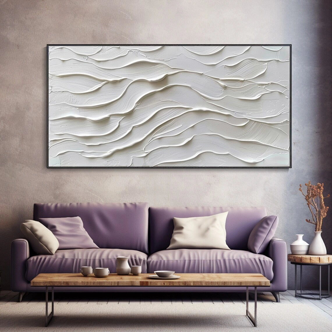 Plaster Art Minimalist Textured Painting #MM131