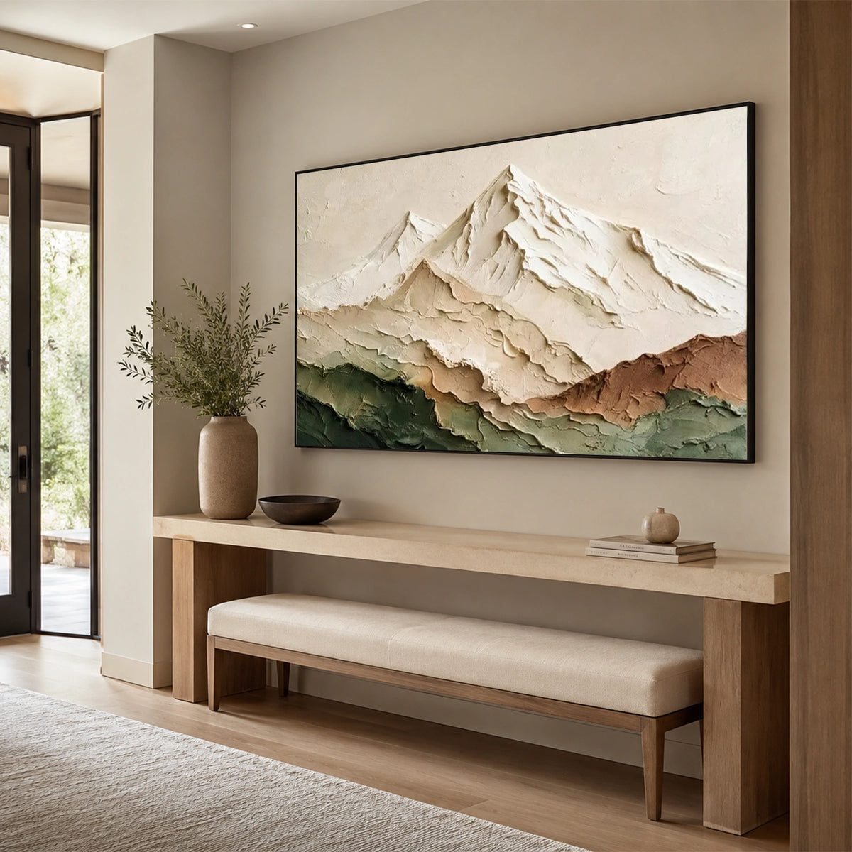 Minimalist Mountain Texture Canvas # MM474