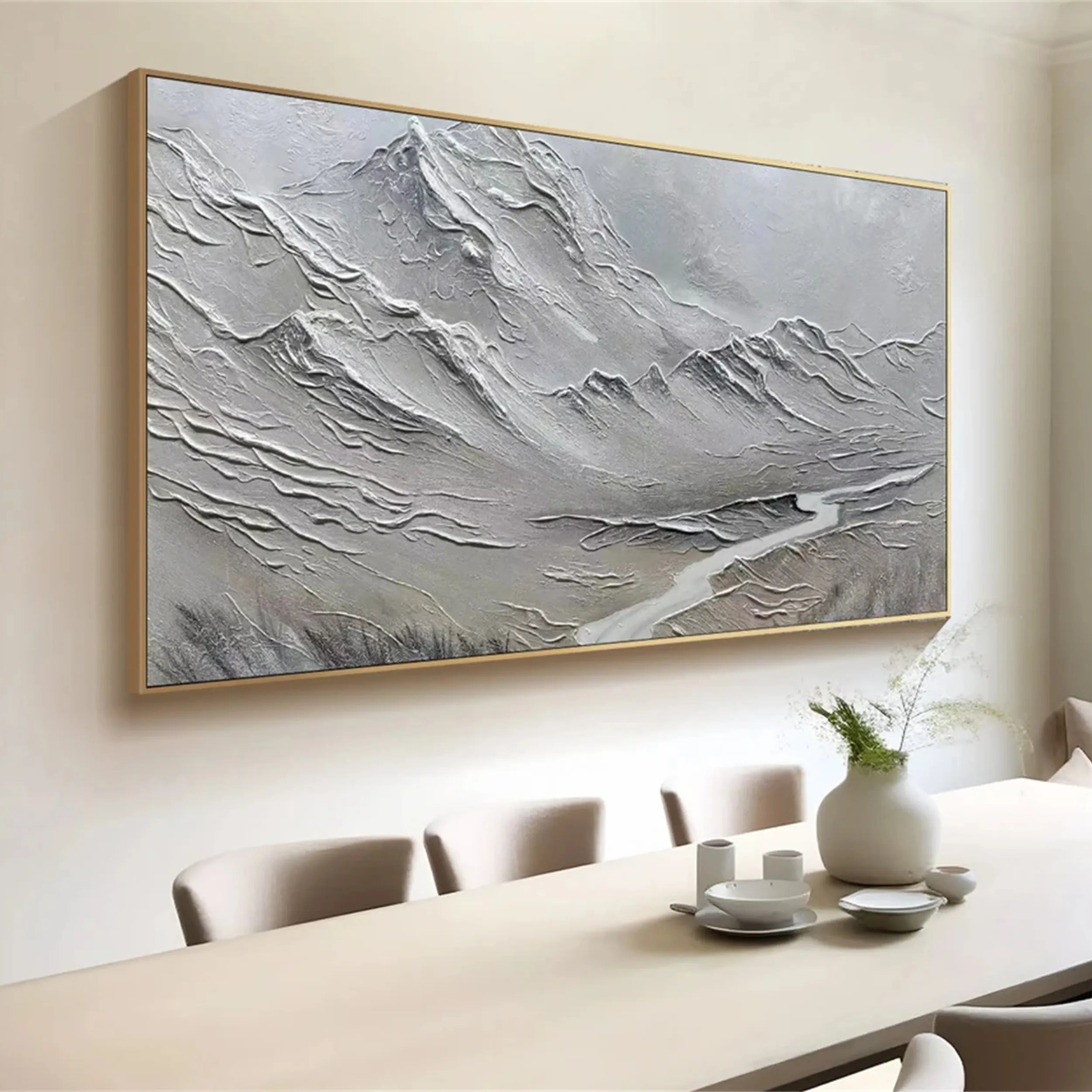 Plaster Art Minimalist Textured Painting #MM241