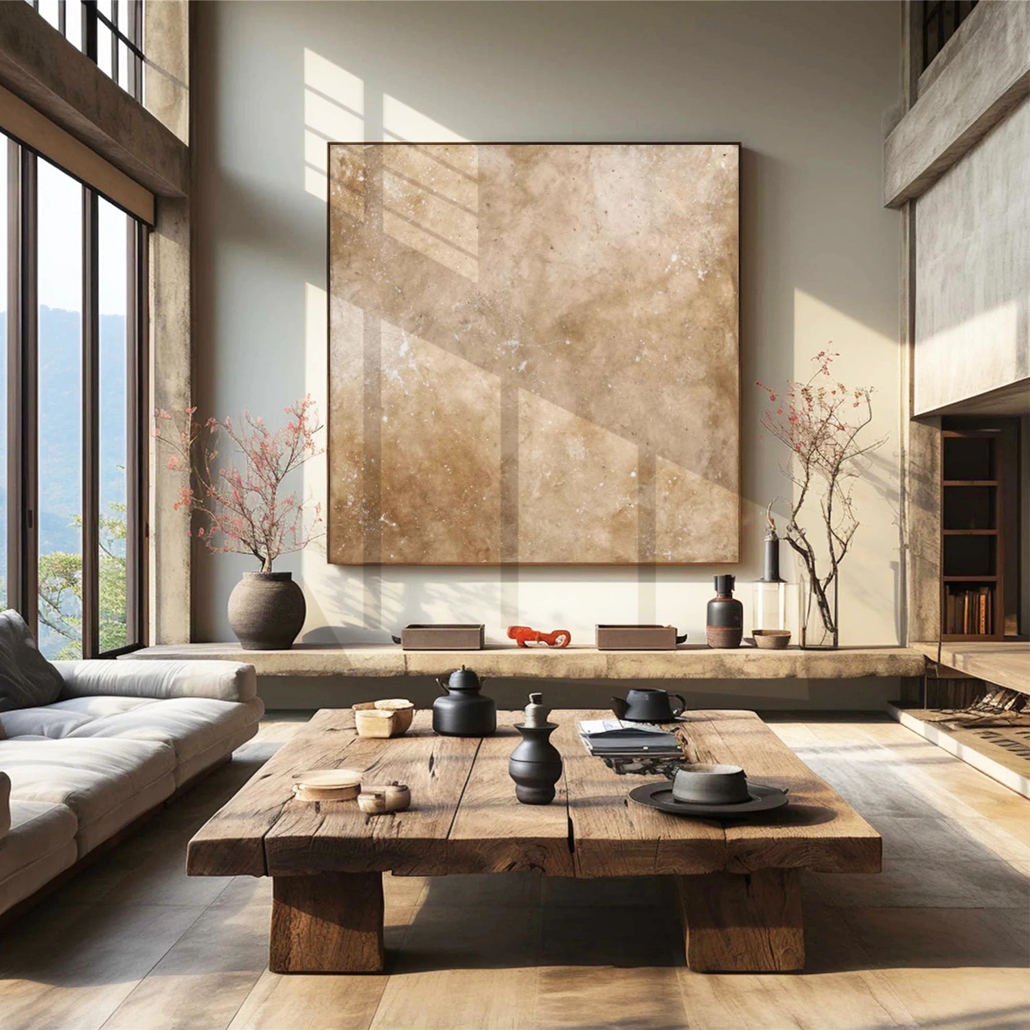 Beige & Brown Wabi Sabi Wall Art #WS390