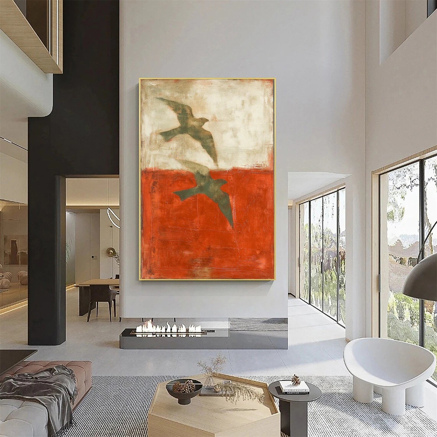 Abstract Animal Canvas Art #AP211