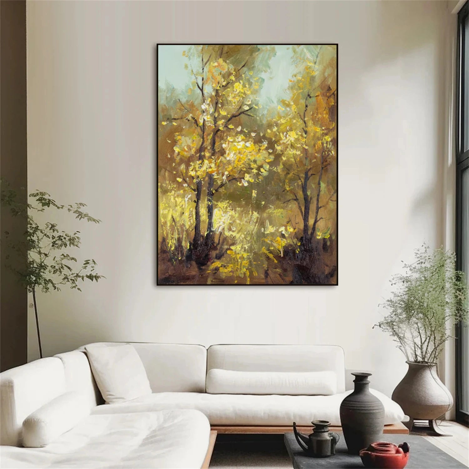 Flower & Tree Abstract Canvas Art #FT 306