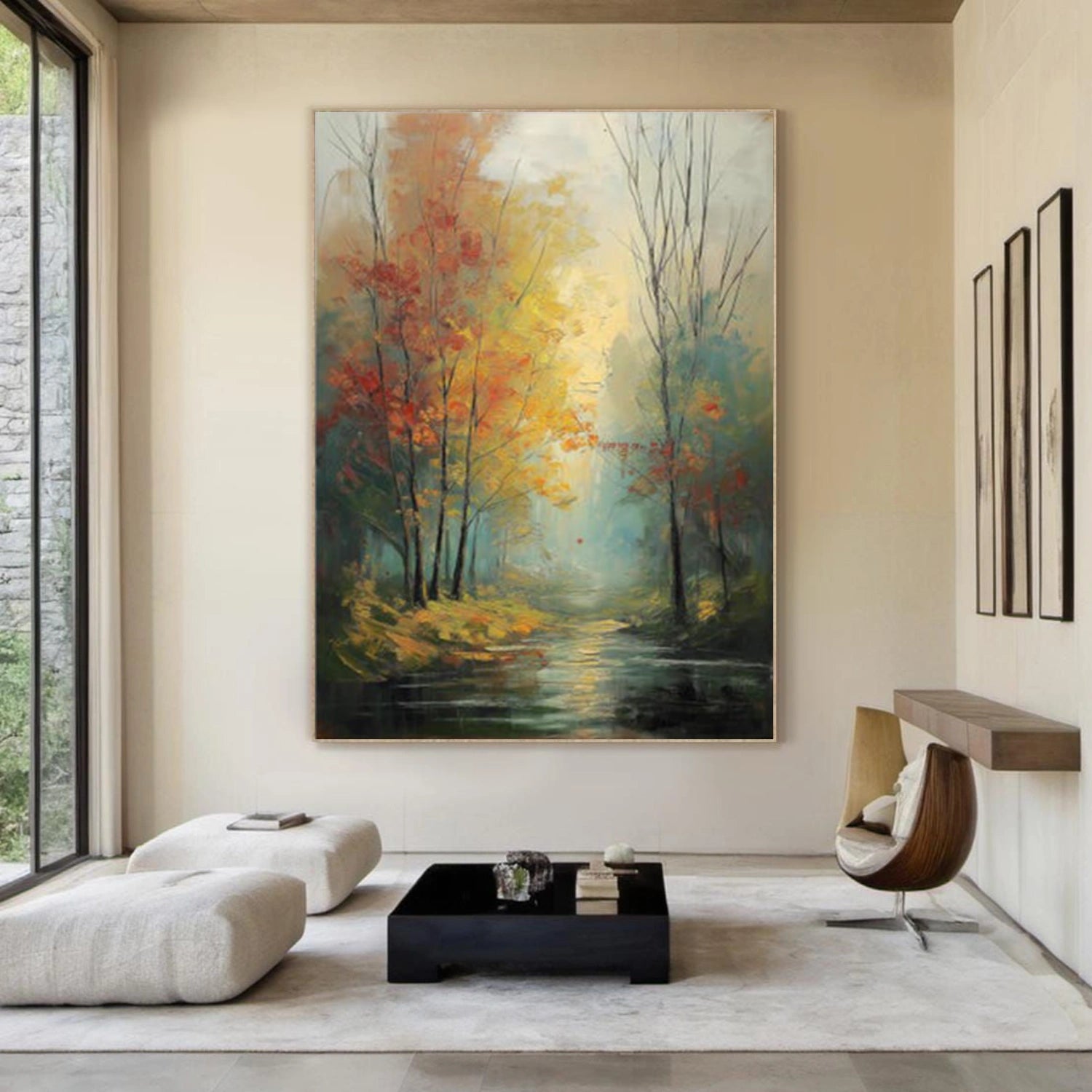 Flower & Tree Abstract Canvas Art #FT 327