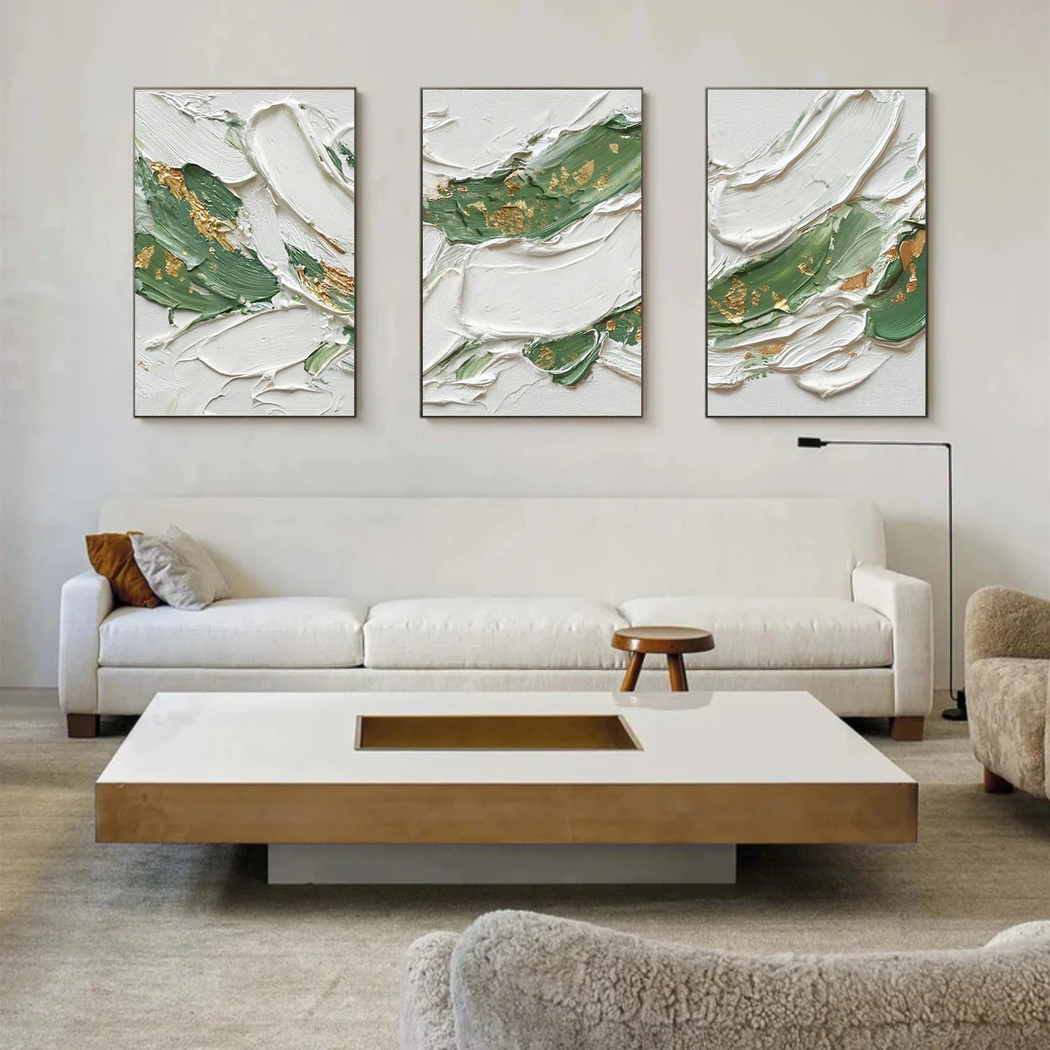 Abstract Texture Wall Art Set of 3 # AB666