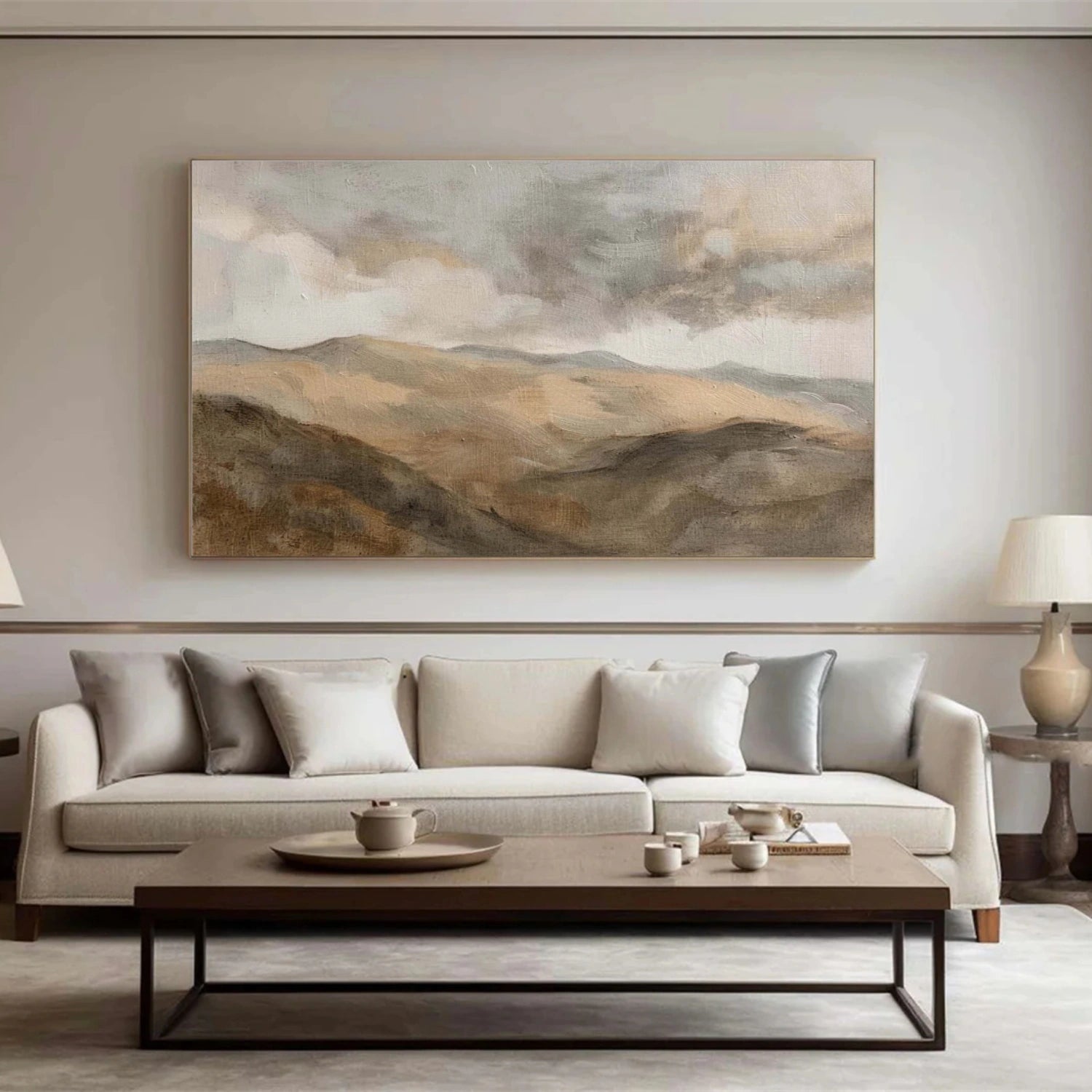 Minimalist Mountain Texture Canvas # MM425
