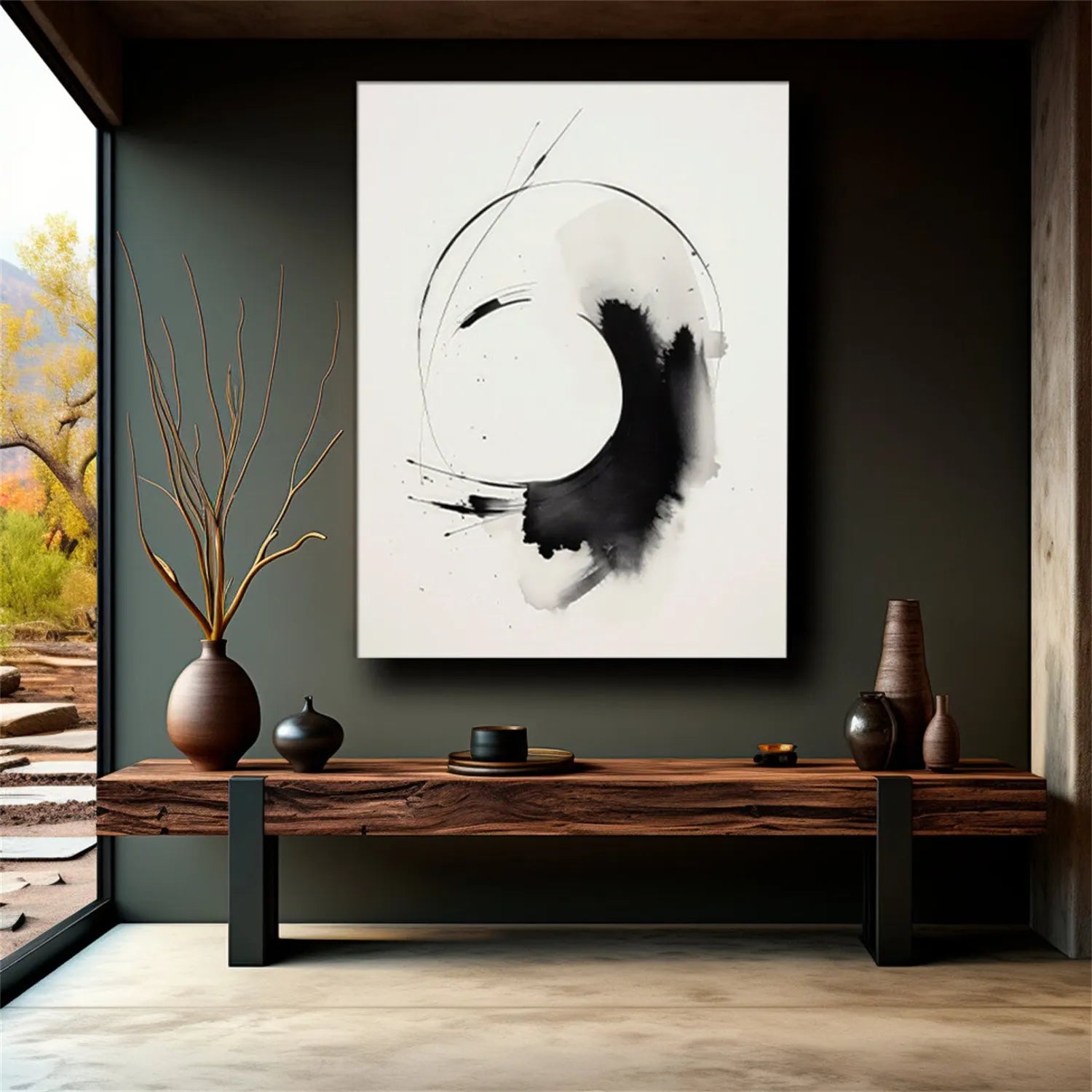 White Minimalist Textured Painting Canvas #MM289