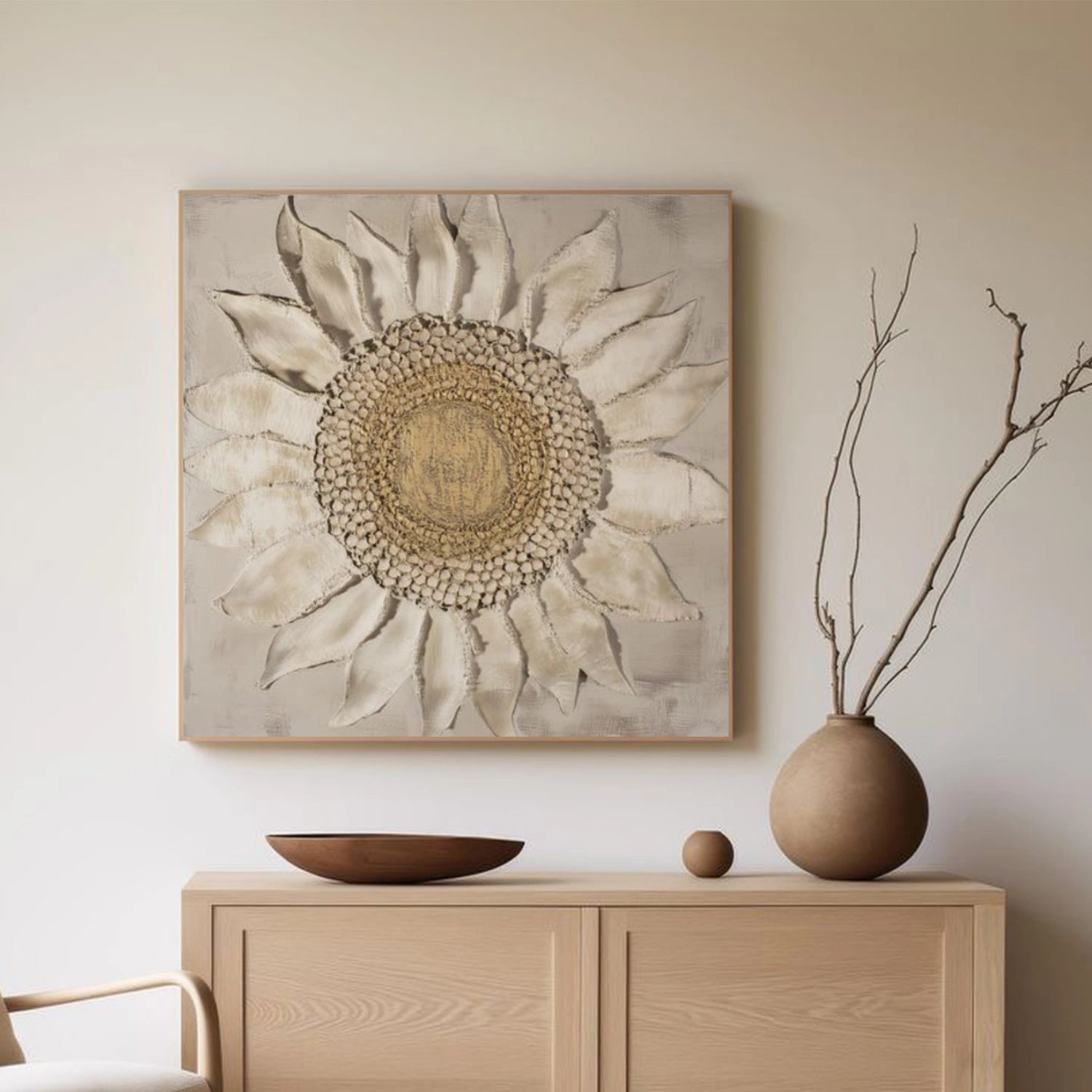 Flower & Tree Abstract Textured Canvas # FT 357