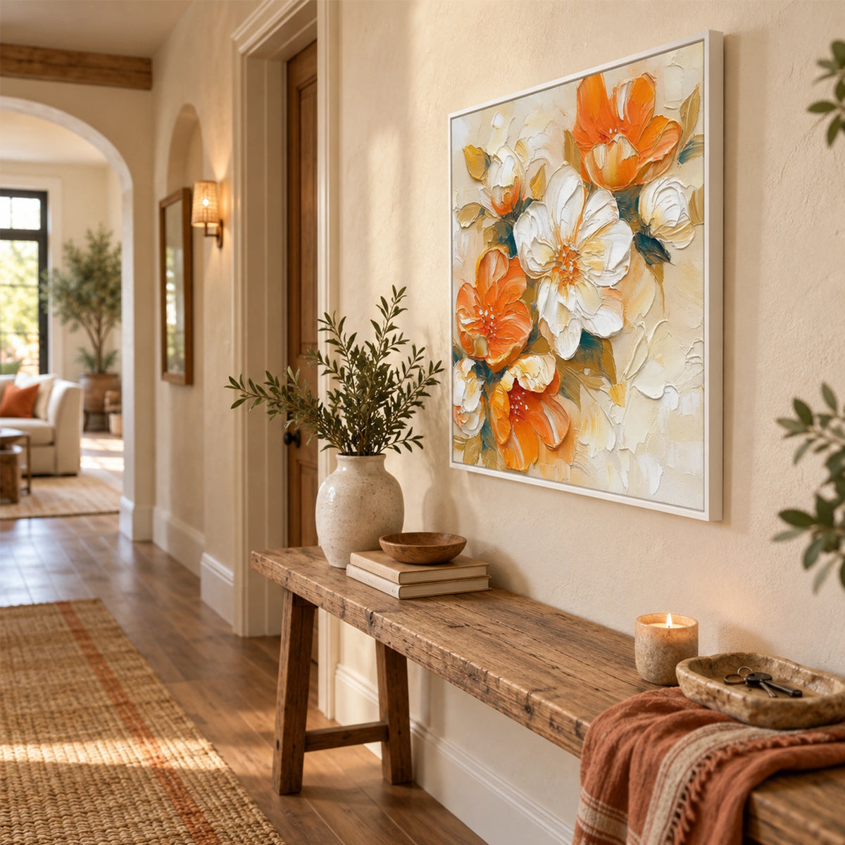 Flower & Tree Abstract Canvas # FT 422