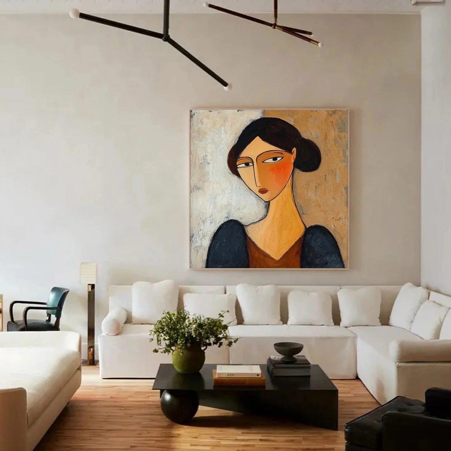 Colorful Abstract Portrait Wall Art #PT026