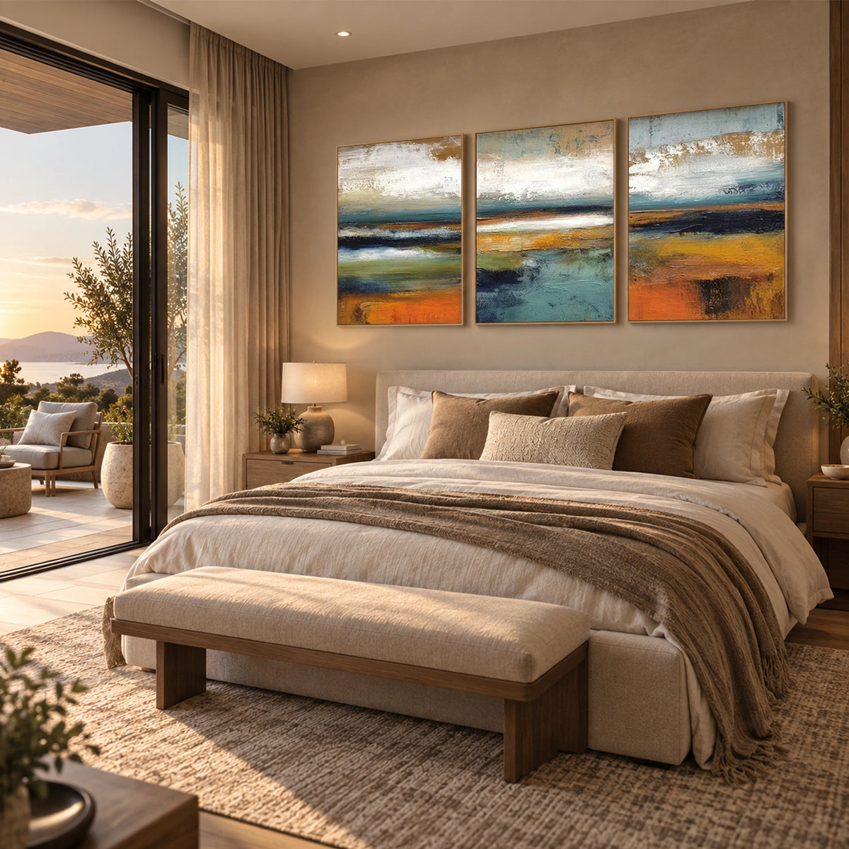 Abstract Wall Art Texture Set of 3 #AB 768