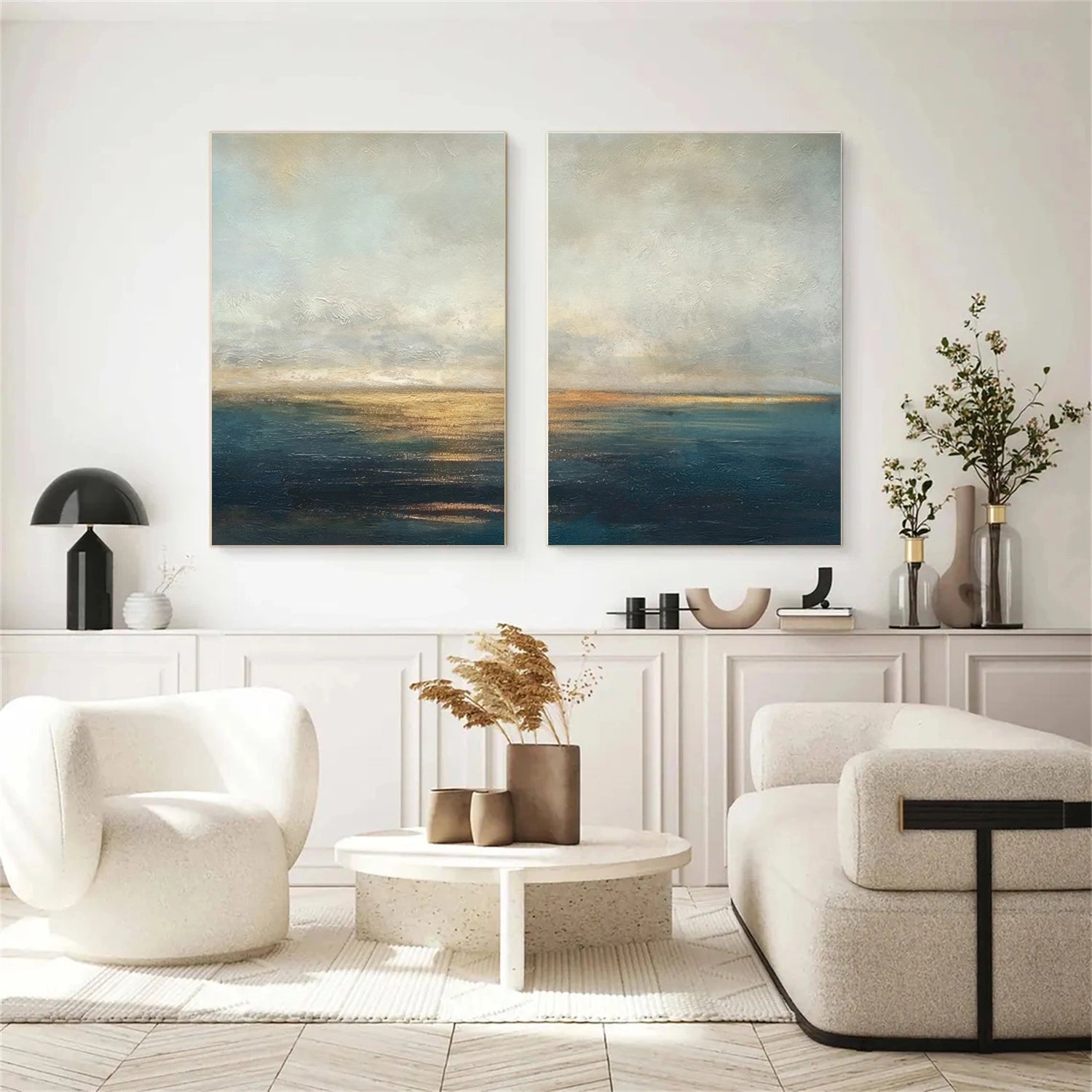 Abstract Texture Wall Art Set of 2 #AB624