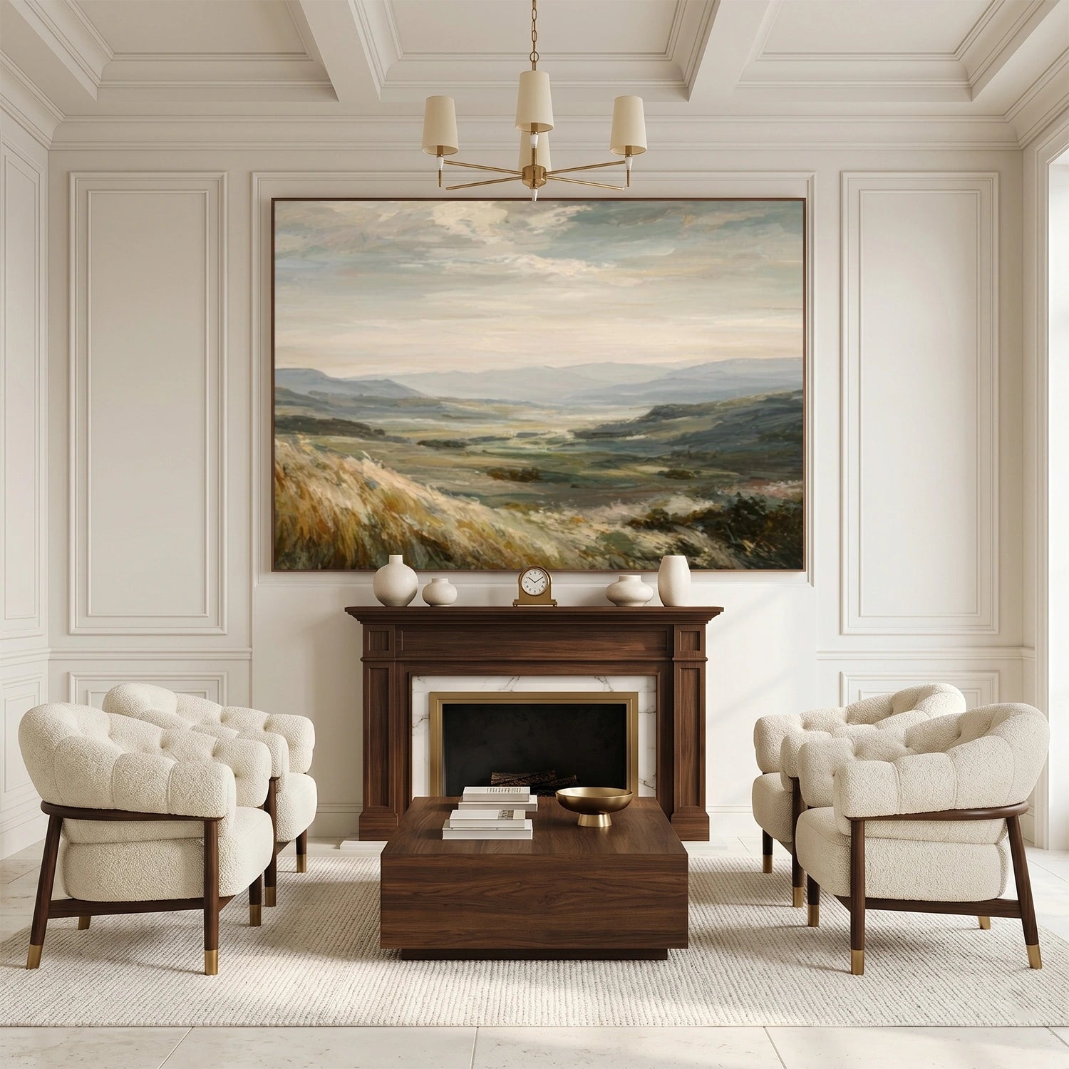Minimalist Mountain Texture Canvas # MM444