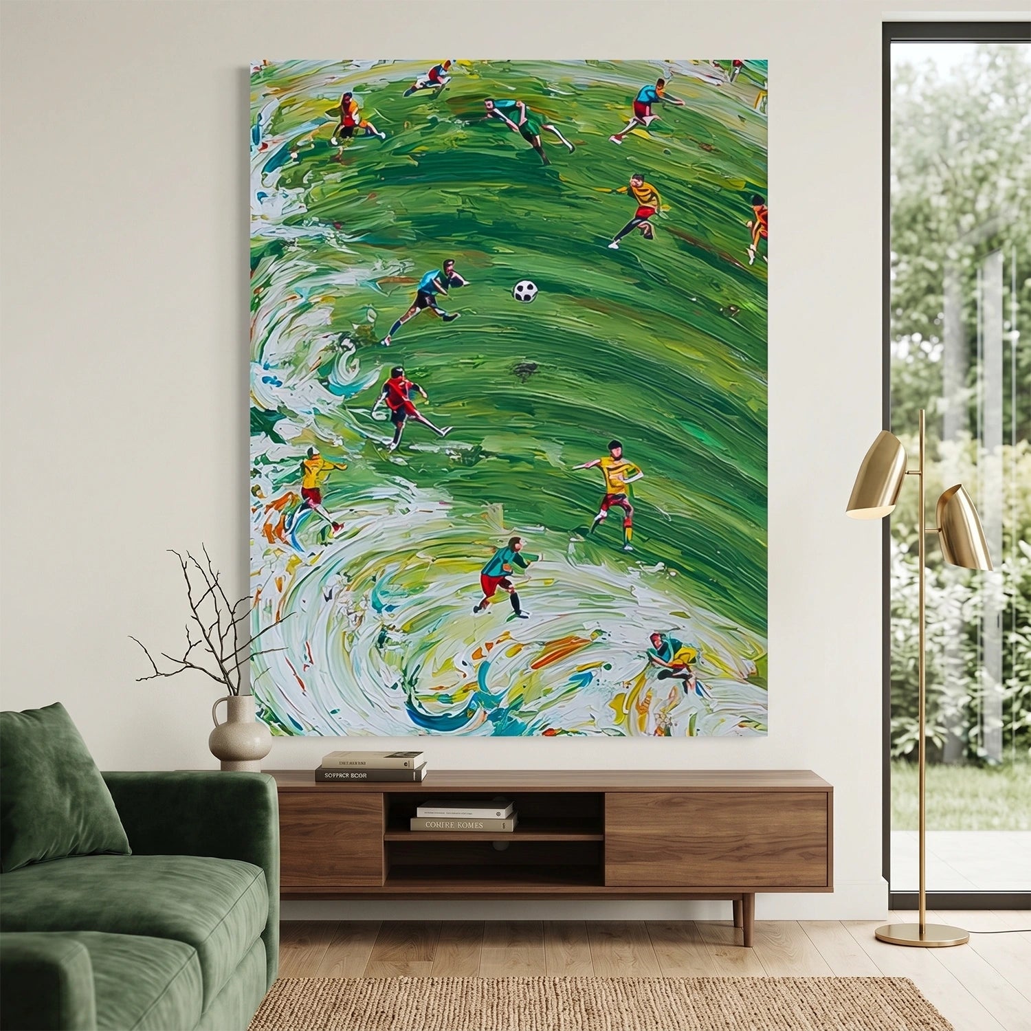 Football Sport Art Texture Painting Canvas #SA084