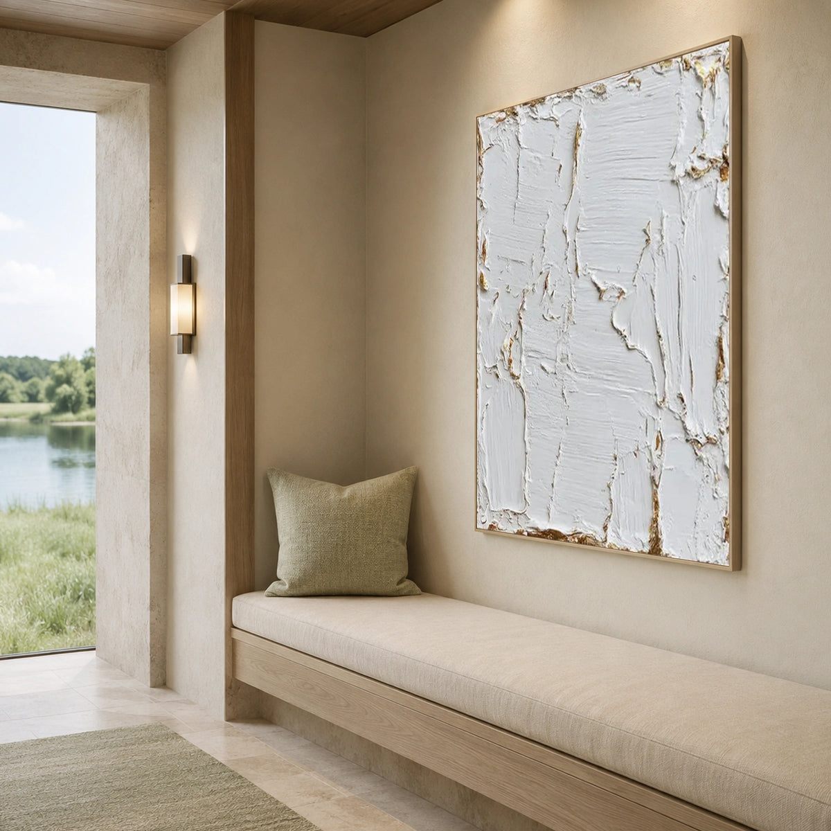 Minimalist Textured Canvas # MM458