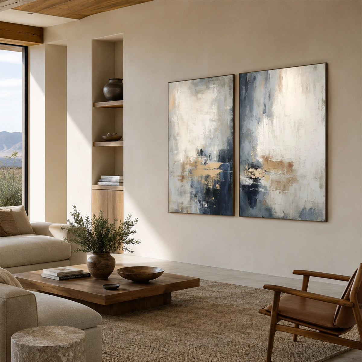 Abstract Wall Art Set of 2 #AB 759