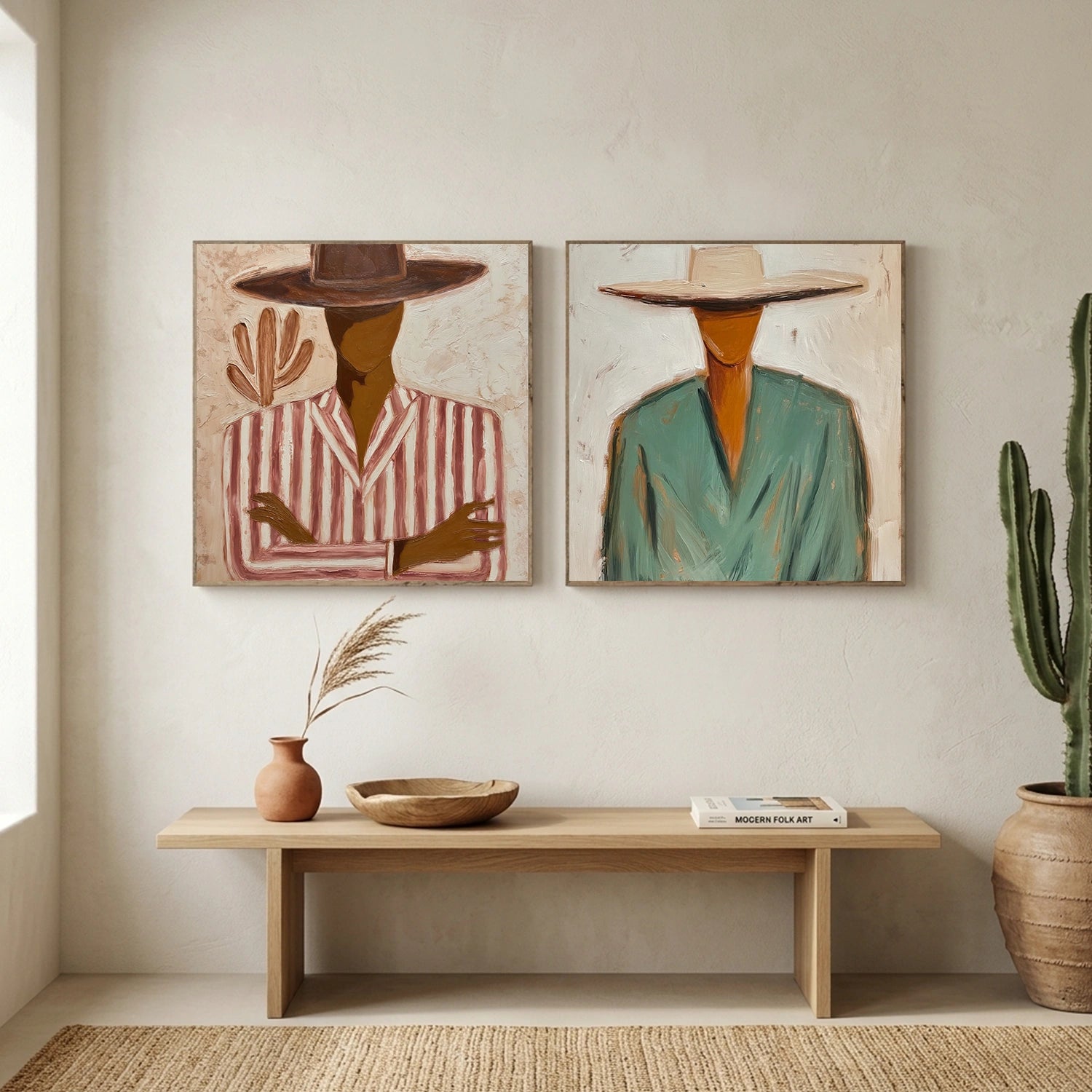 Americana Wall Art Square Set of 2 #VE009