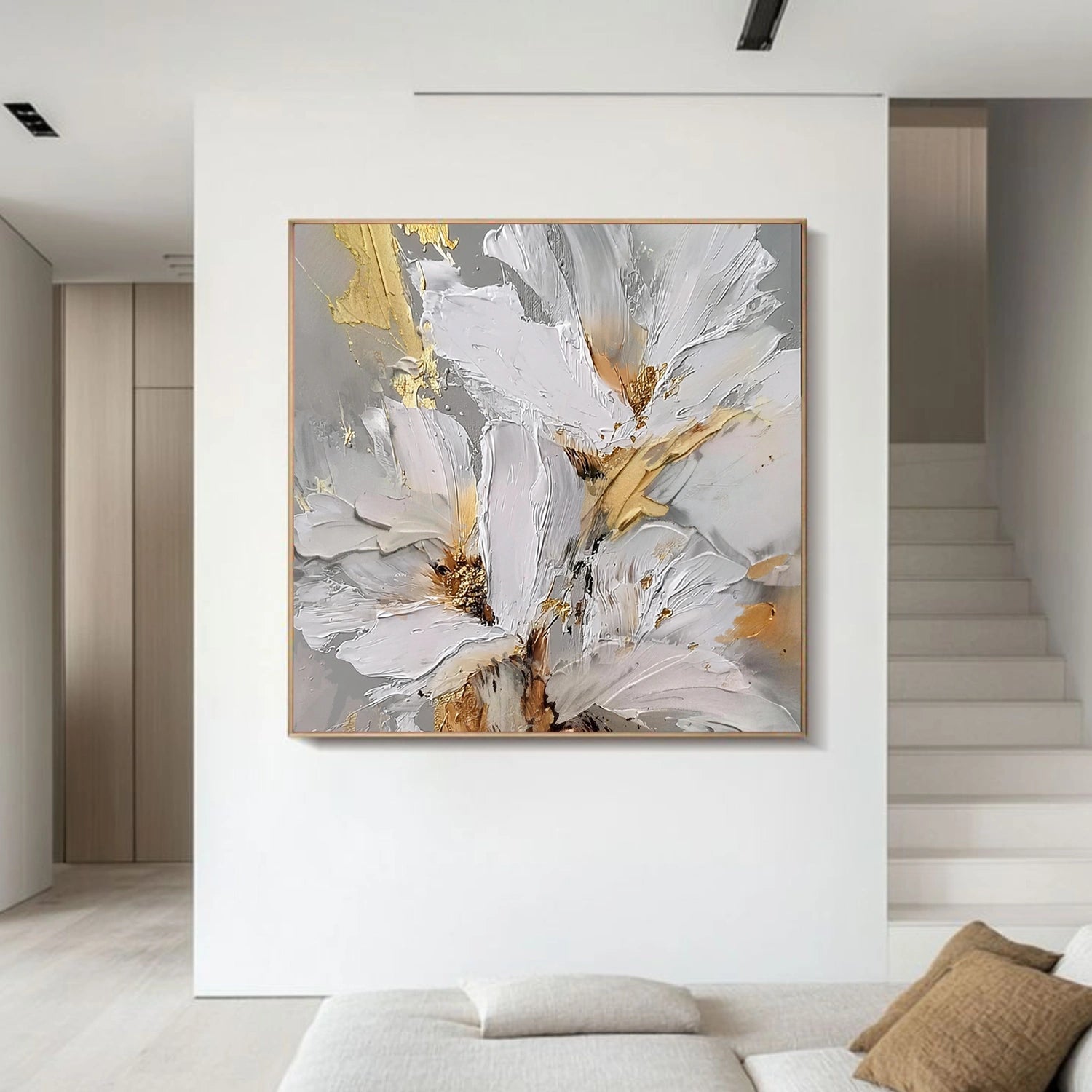 Flower & Tree Abstract Texture Canvas Art # FT 335