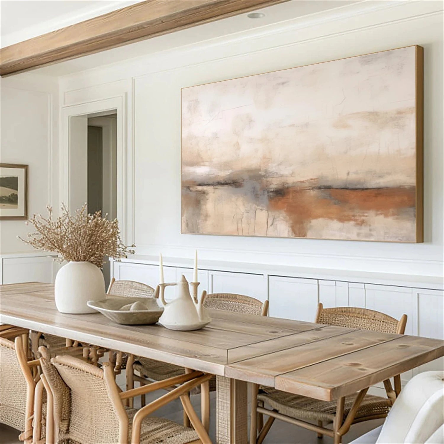 Beige & Beige Wabi Sabi Wall Art #WS314