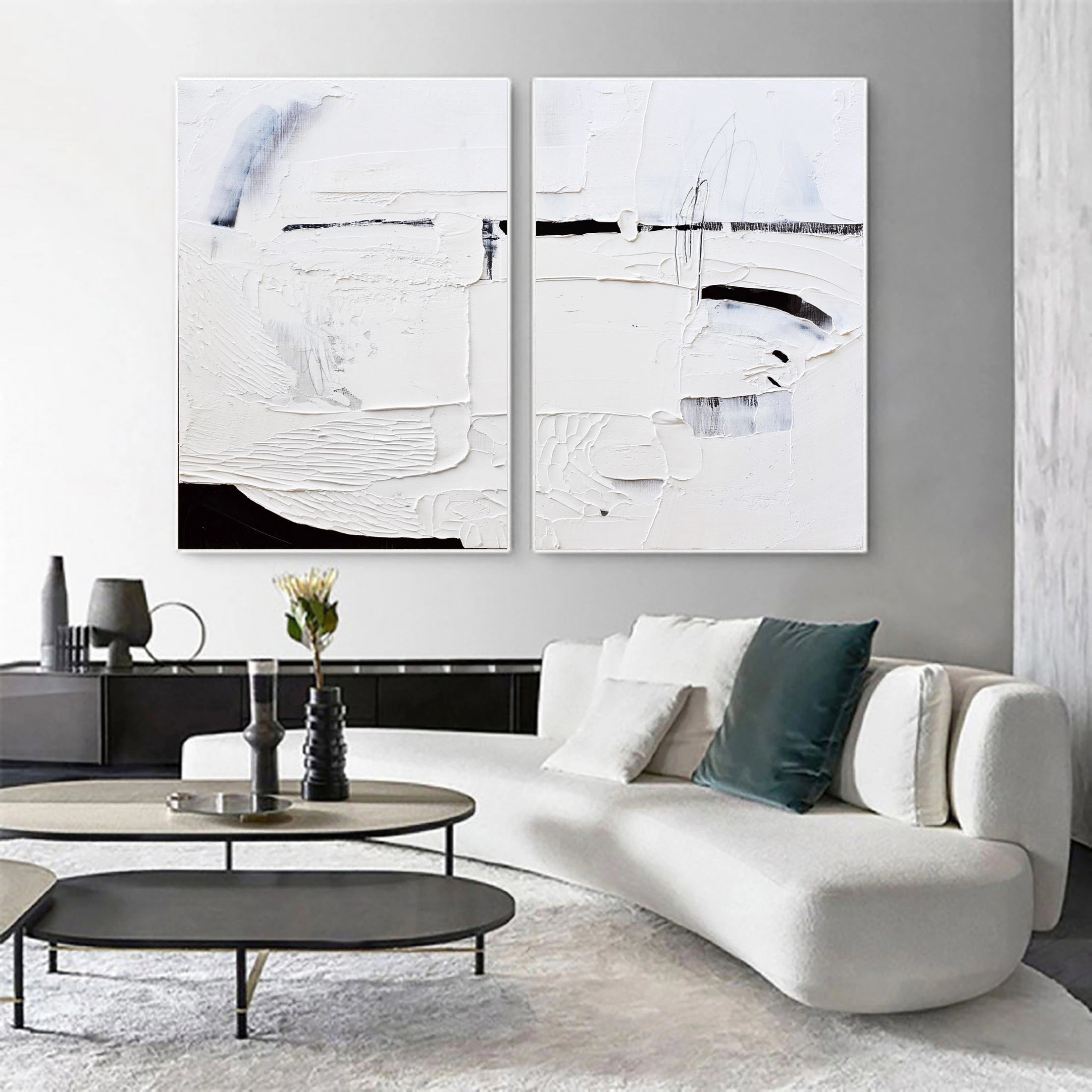 Abstract Textured Wall Art Set of 2 #MM048