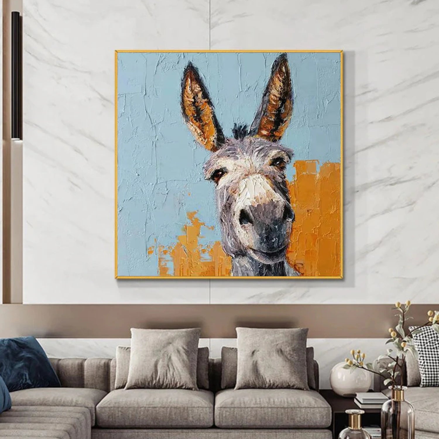 Colorful Abstract Animal Canvas Art #AP198