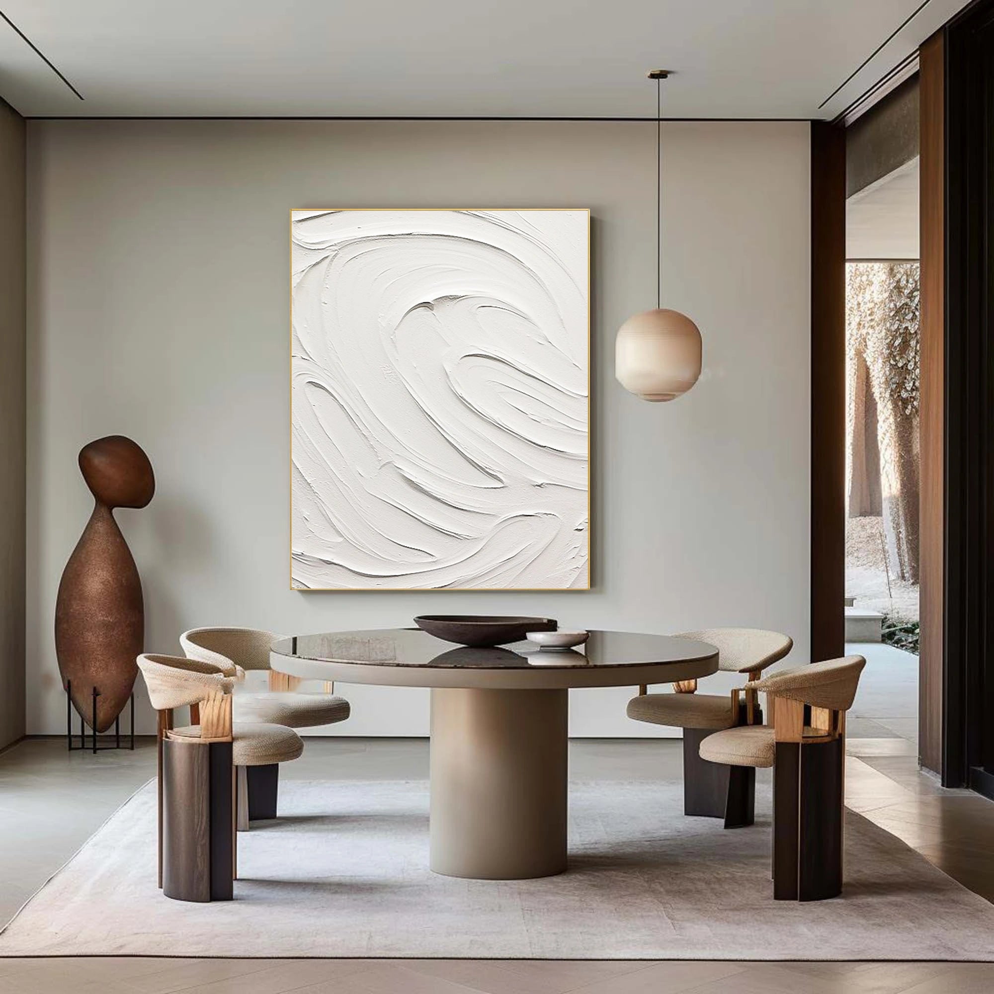 Plaster Art Minimalist Textured Painting #MM099