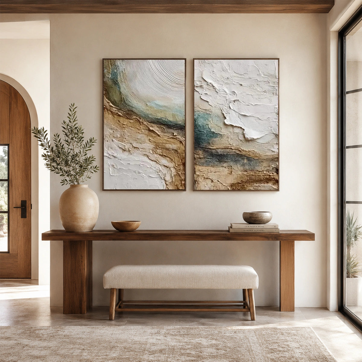 Abstract Wall Art Texture Set of 2 #AB 767