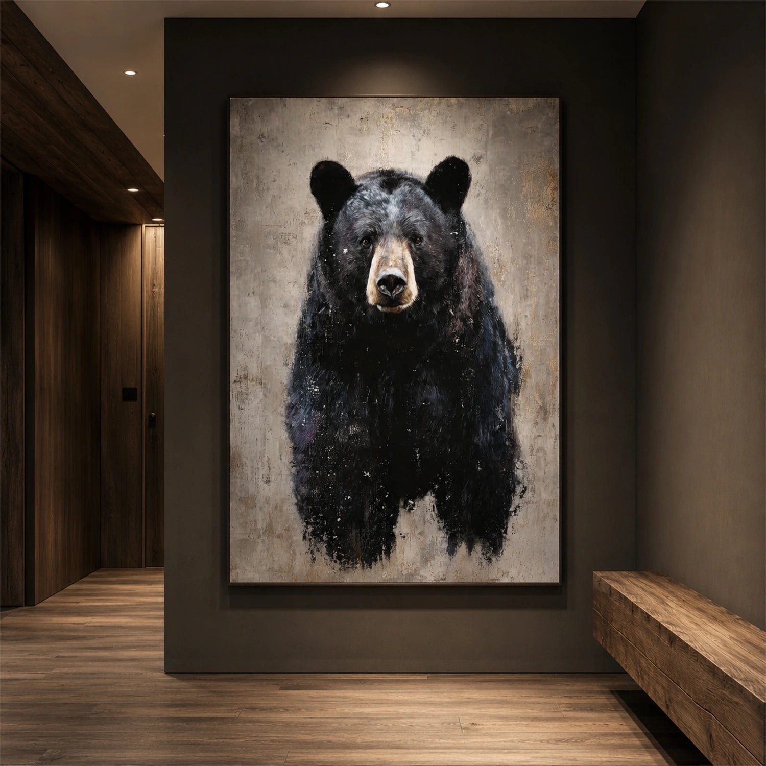 Abstract Animal Canvas Art #AP247