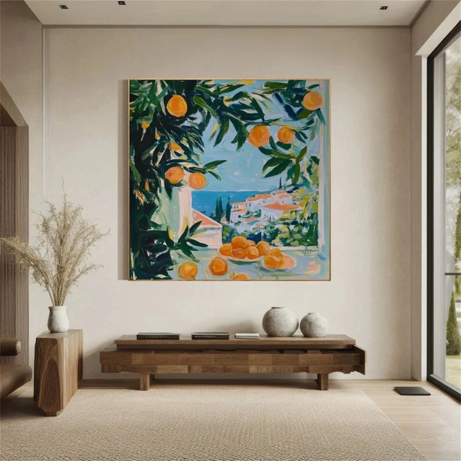 Flower & Tree Abstract Canvas Art # FT 338