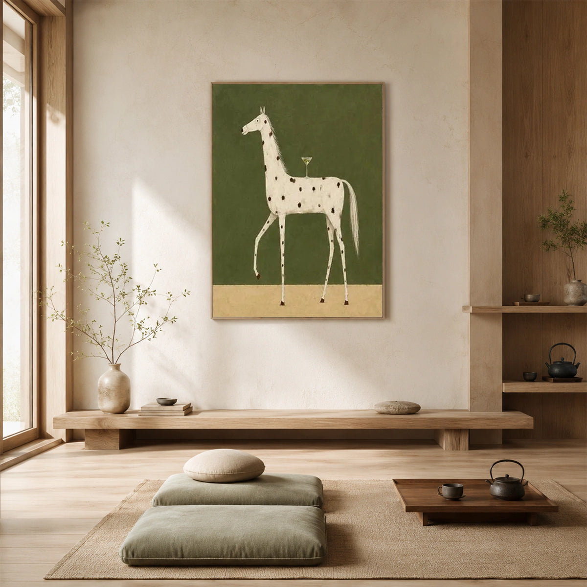 Abstract Animal Canvas Art #AP257