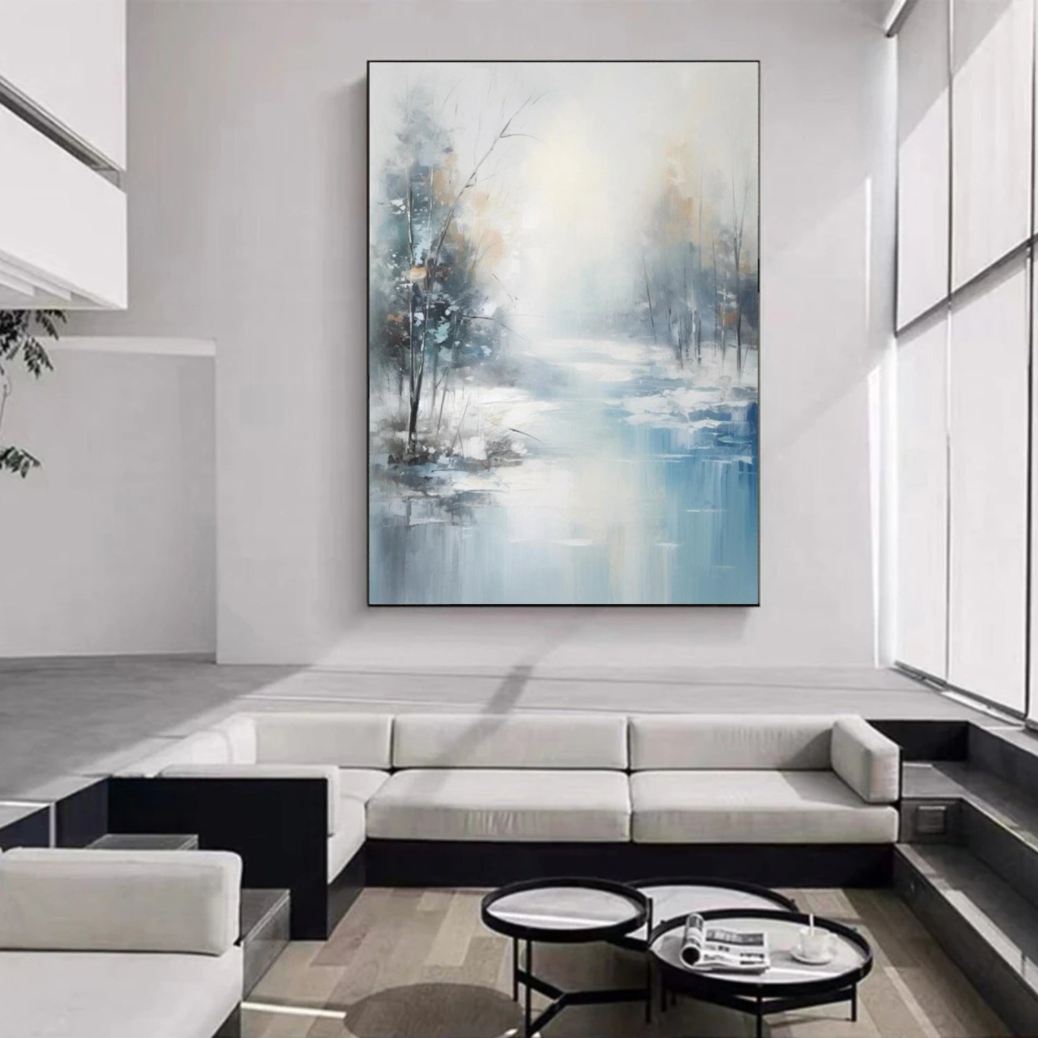 Flower & Tree Abstract Canvas Art #FT 265