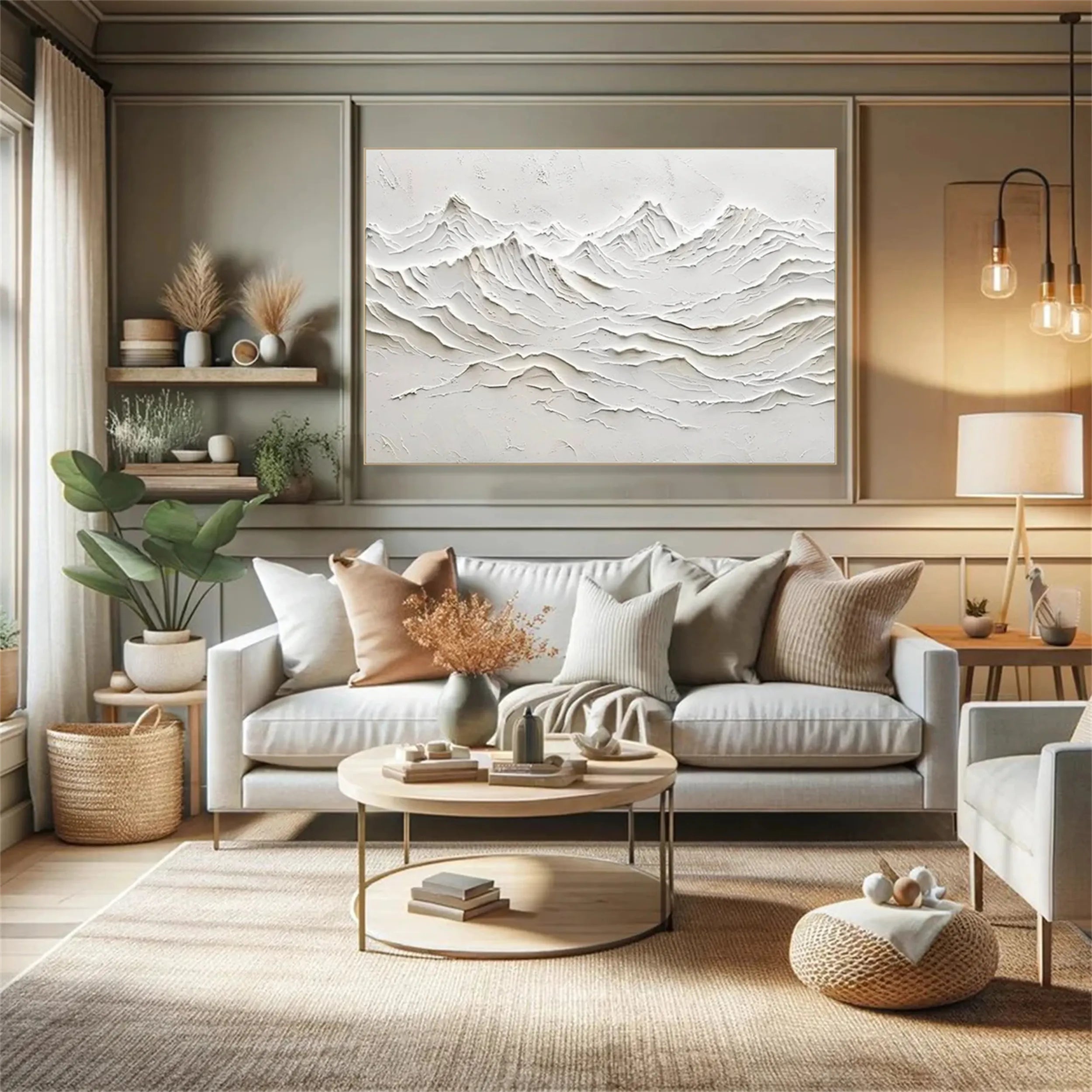 Plaster Art Minimalist Textured Painting #MM243