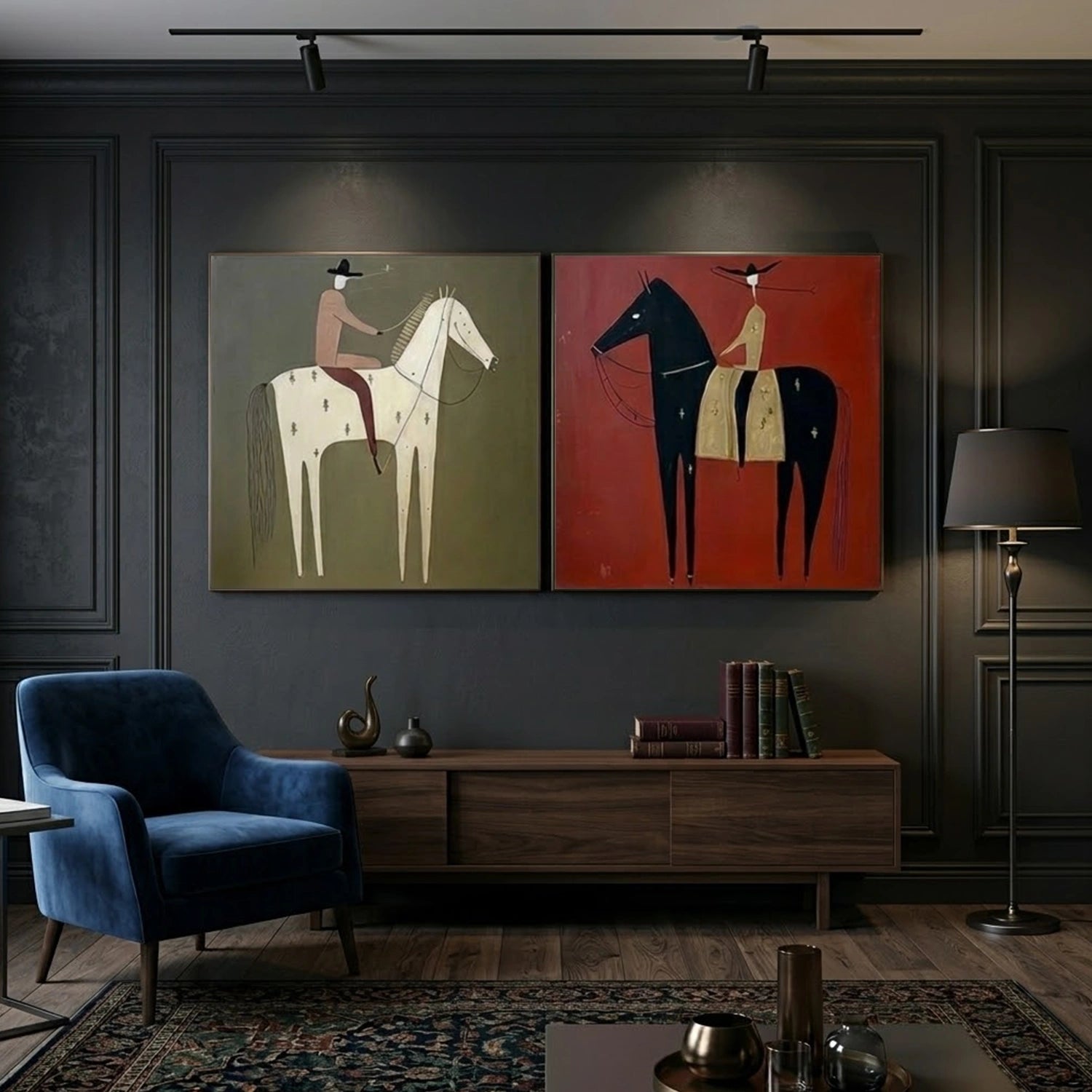Americana Wall Art Square Set of 2 #VE023