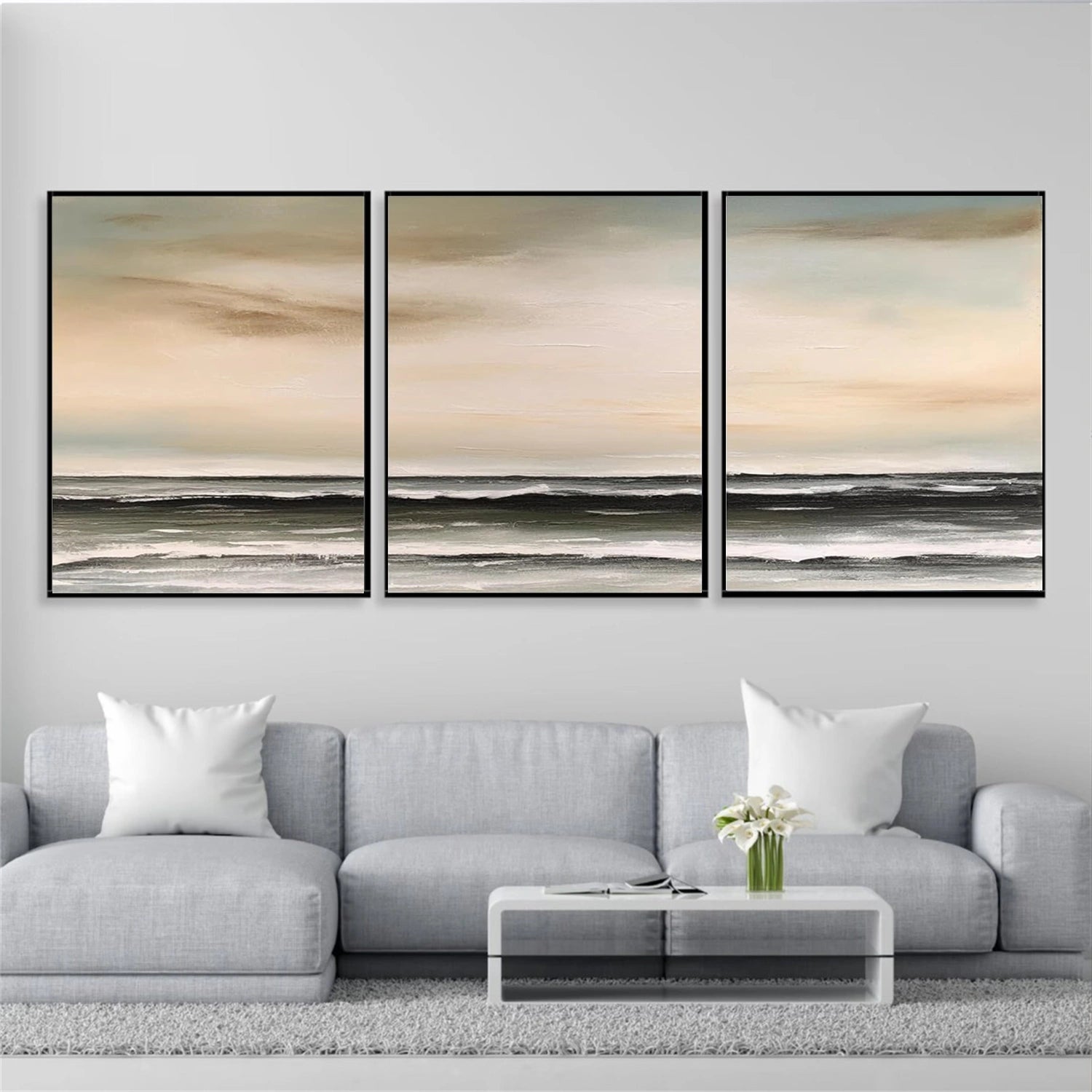 Ocean And Sky Painting Set of 3 #OS 255