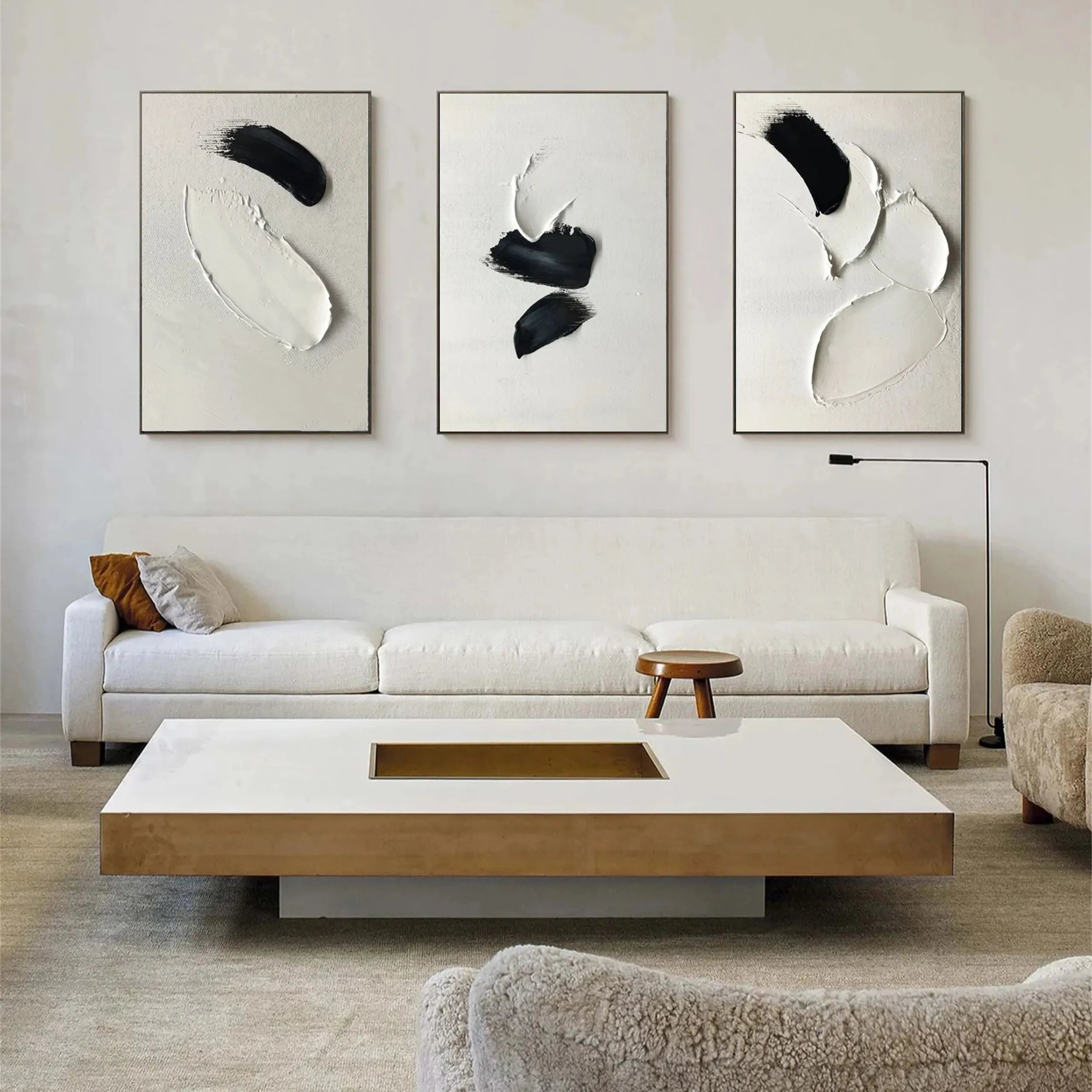 Minimalistic Balance Canvas Painting Set of 3 #MM286