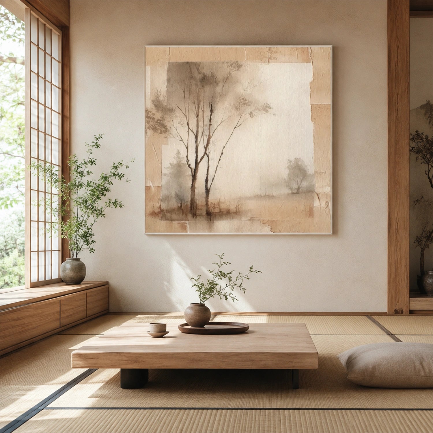 Flower & Tree Abstract Canvas # FT 400