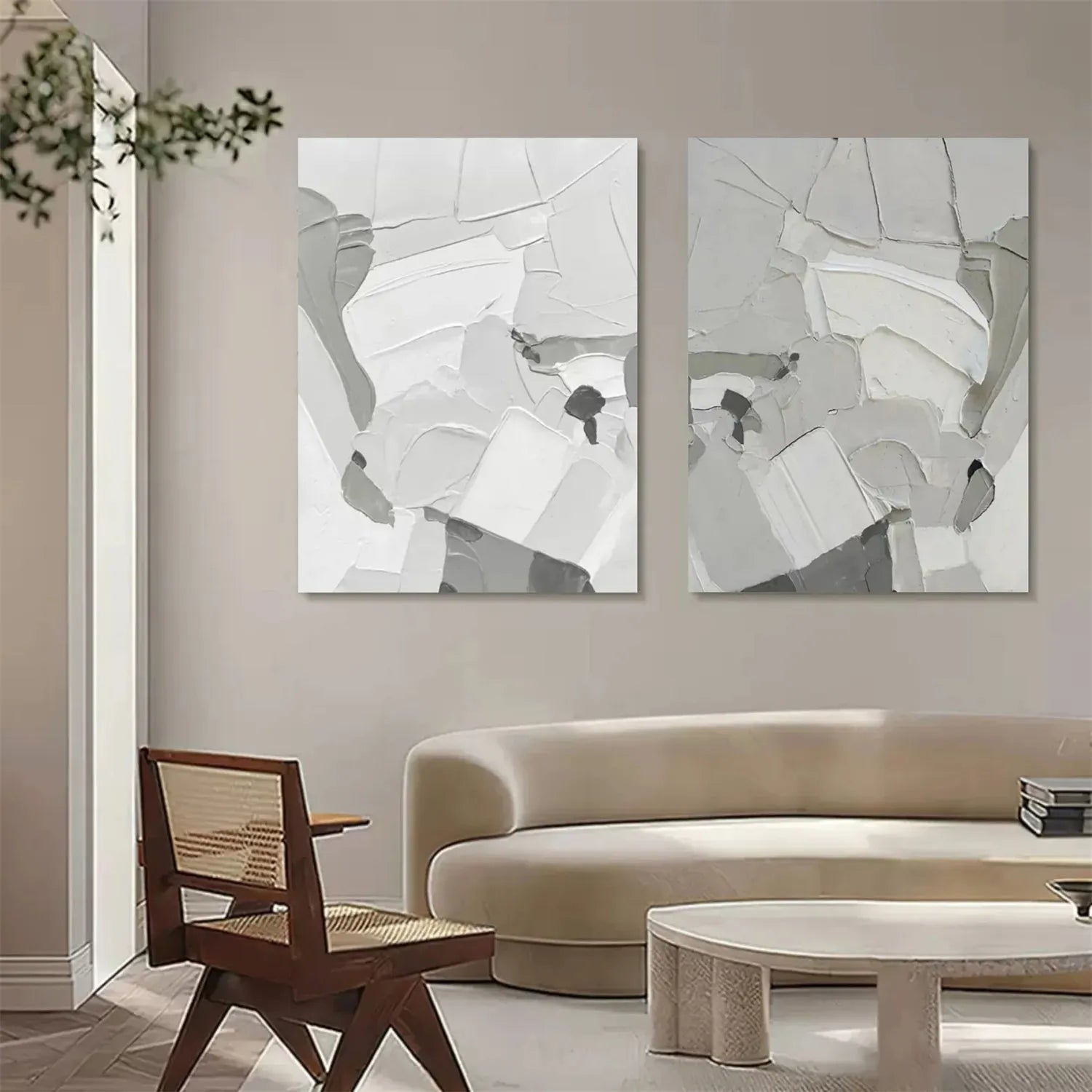 Abstract Painting Set of 2 #AB 155