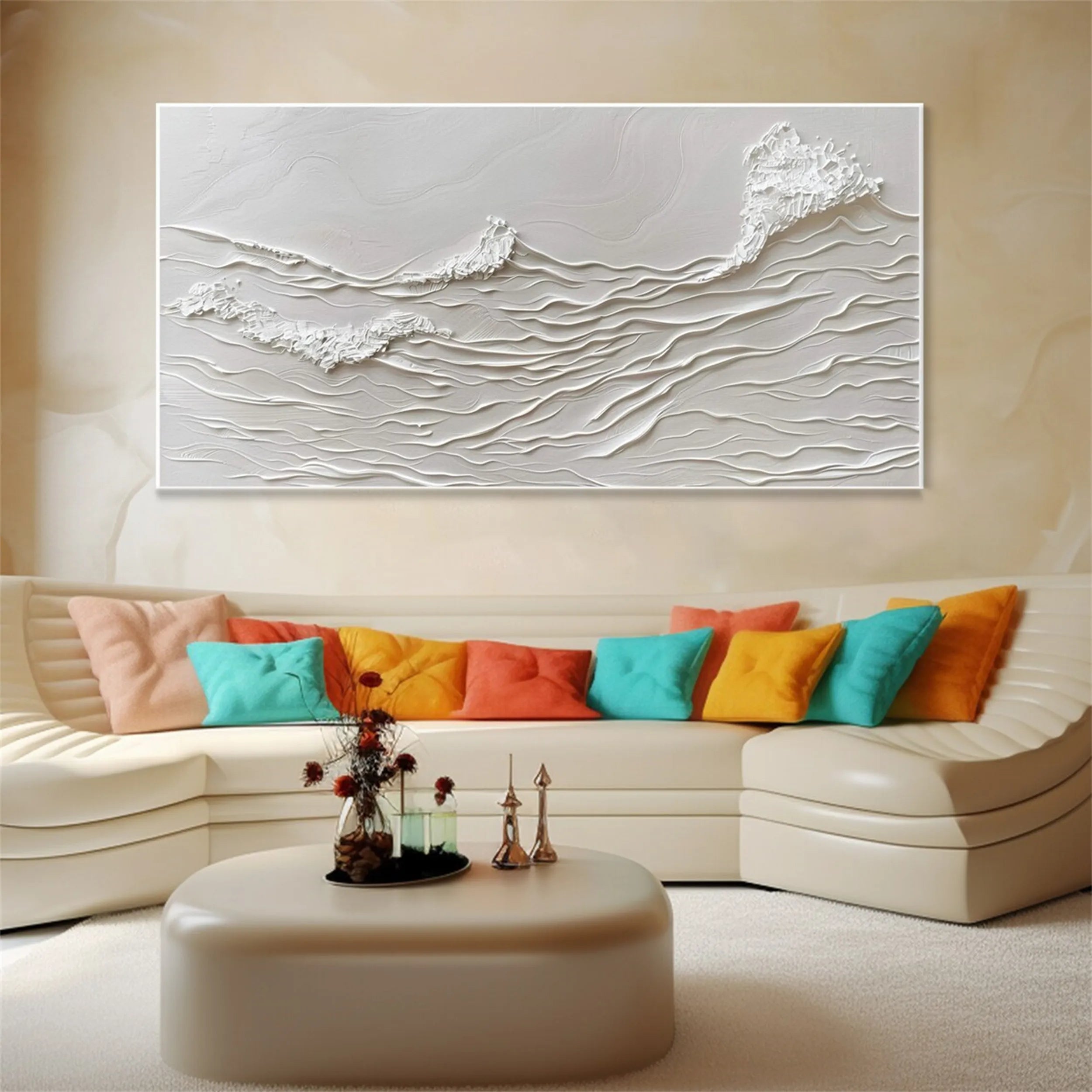 Plaster Art Minimalist Textured Painting #MM167