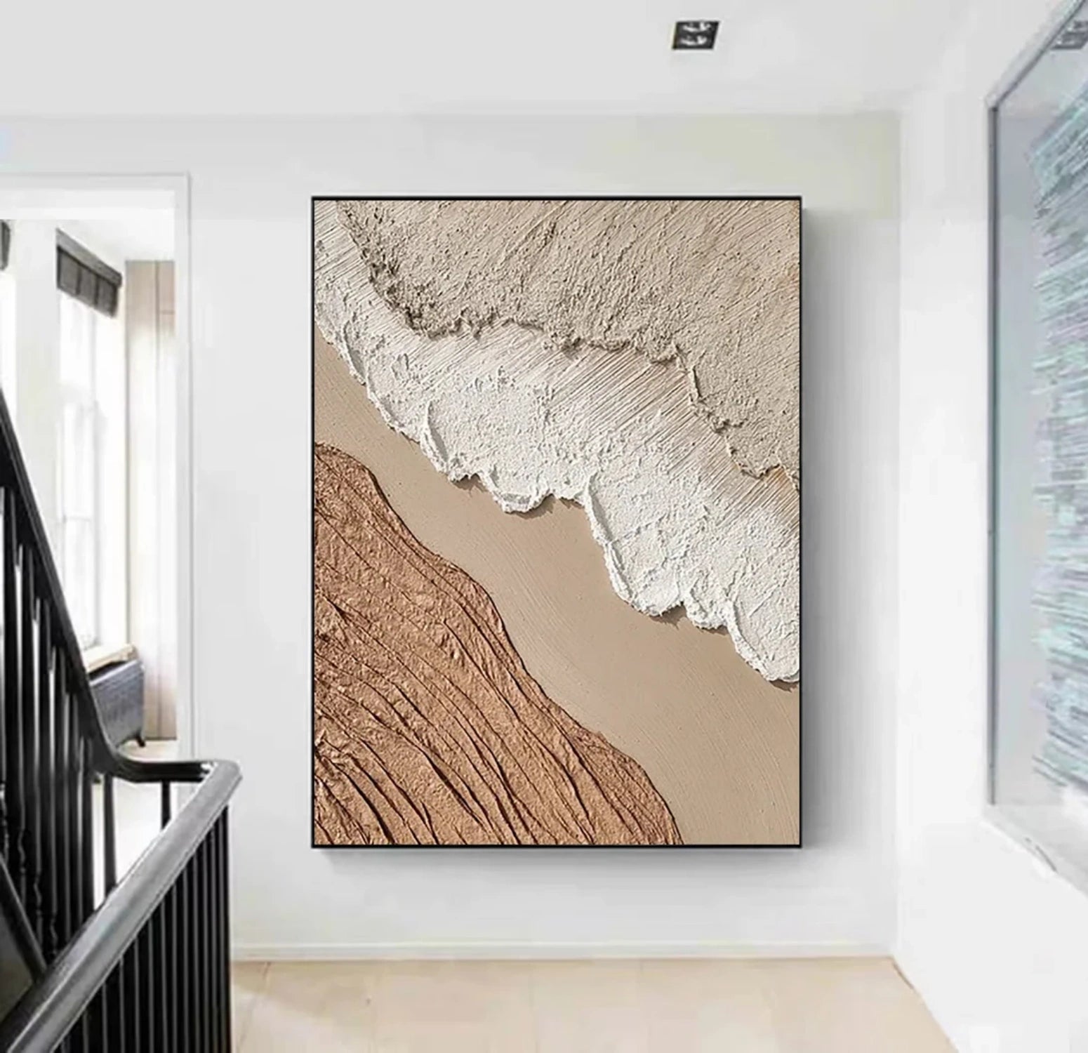 Beige & Brown Abstract #BB141