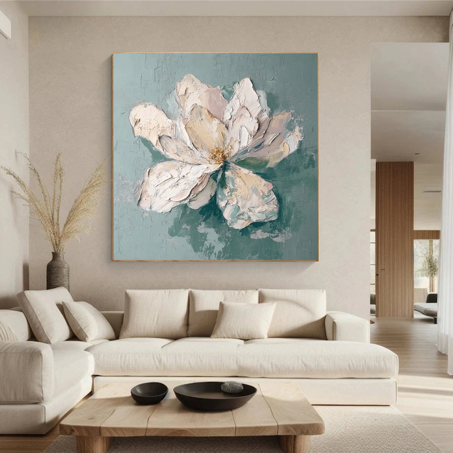 Flower & Tree Abstract Textured Canvas # FT 376