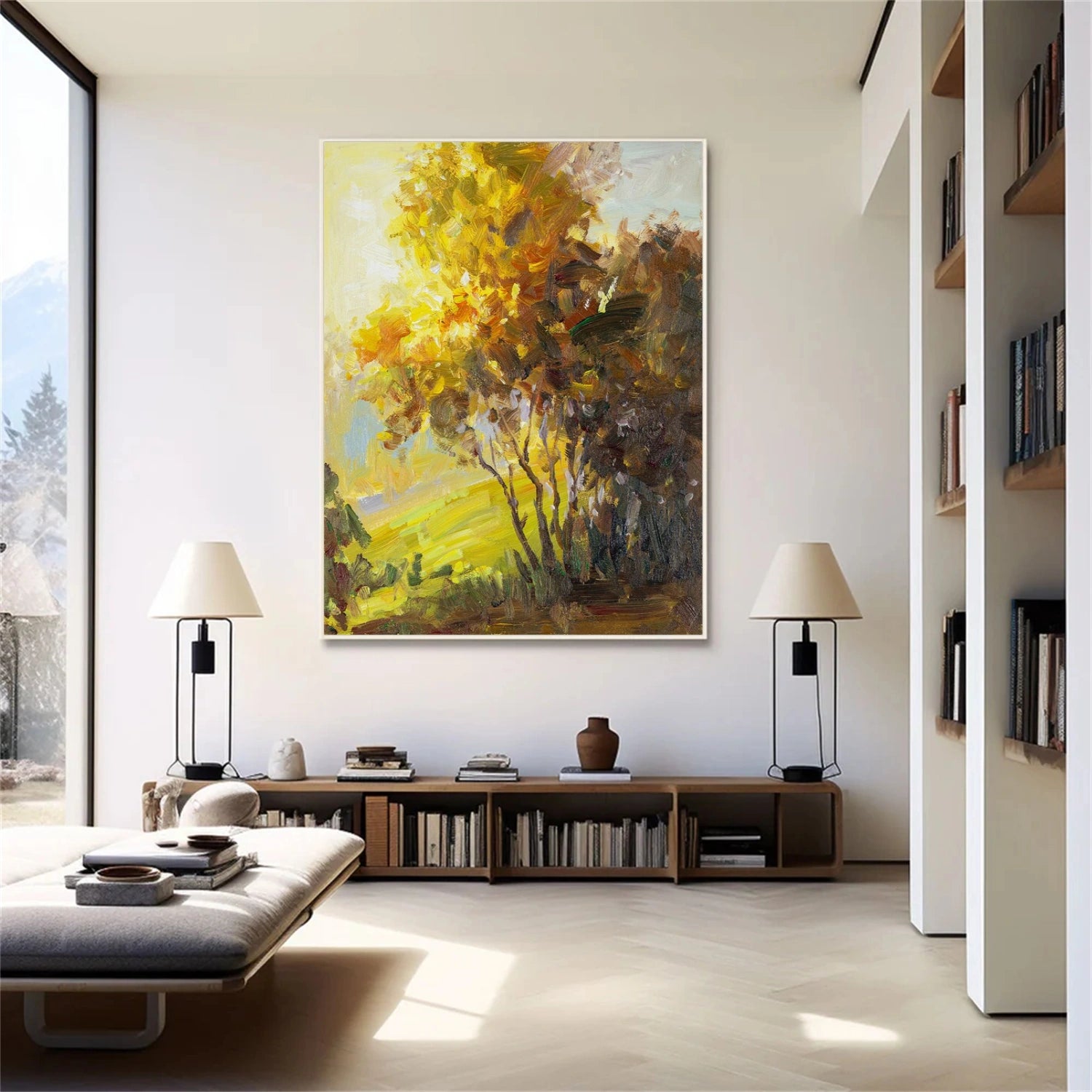 Flower & Tree Abstract Canvas Art #FT 305