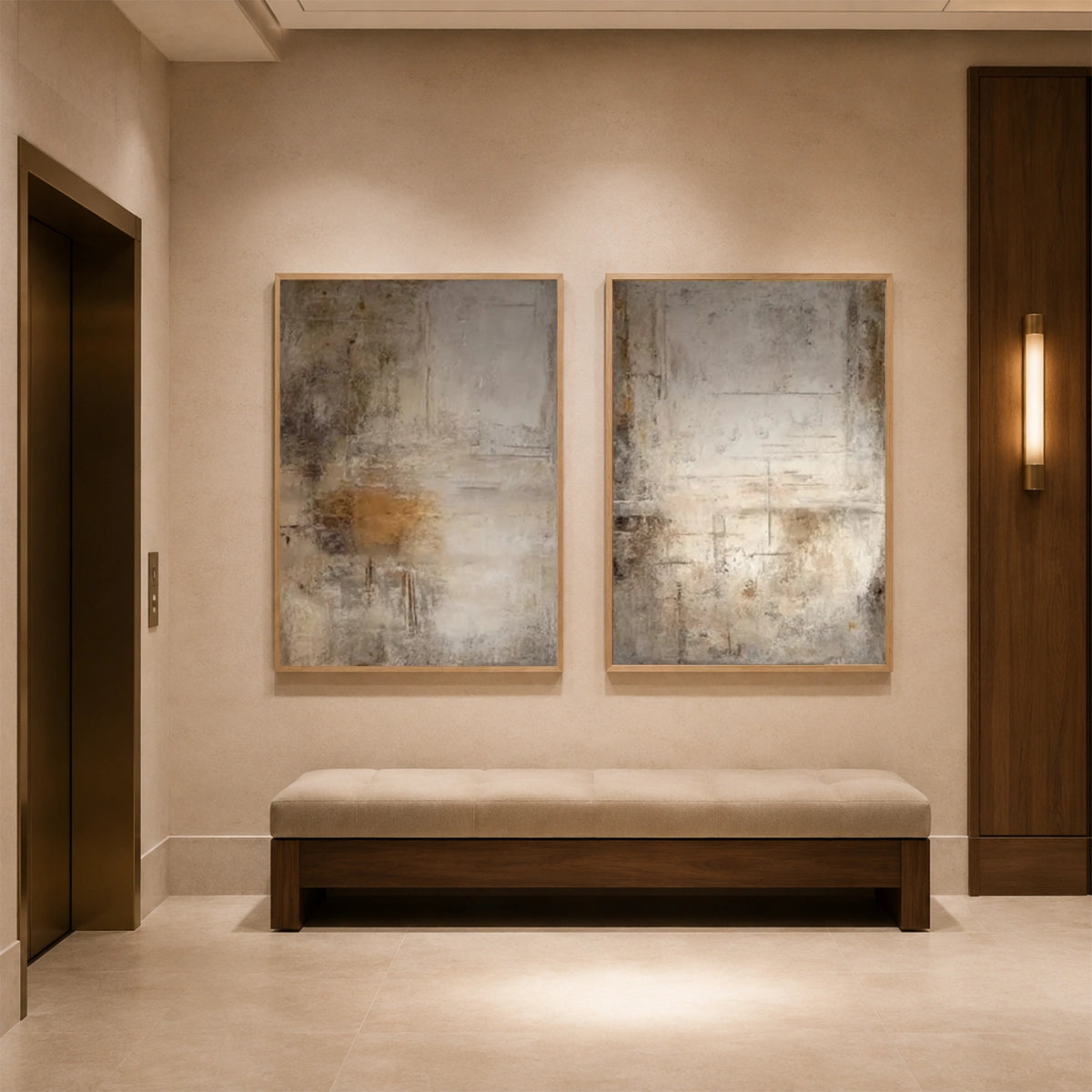 Abstract Wall Art Set of 2 #AB 776