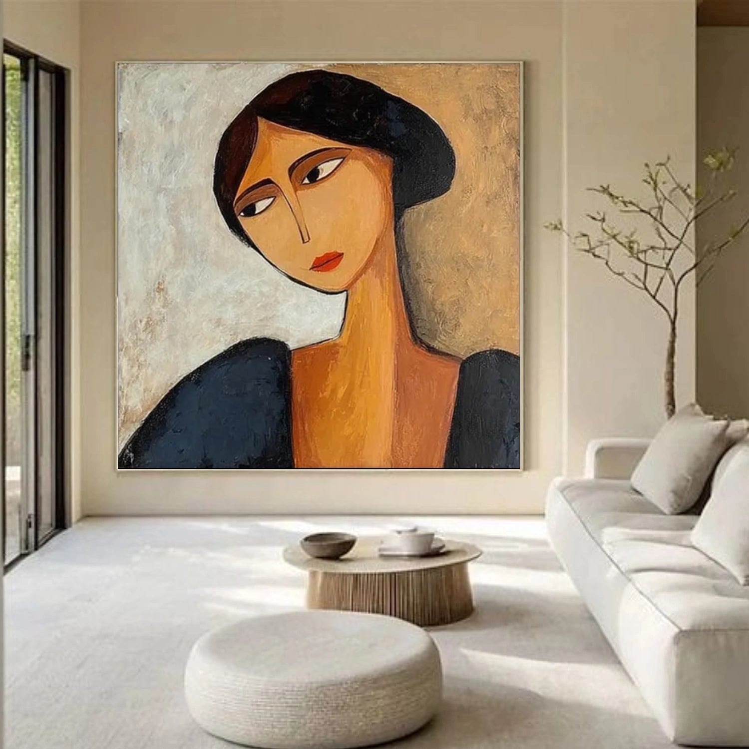 Colorful Abstract Portrait Wall Art #PT027