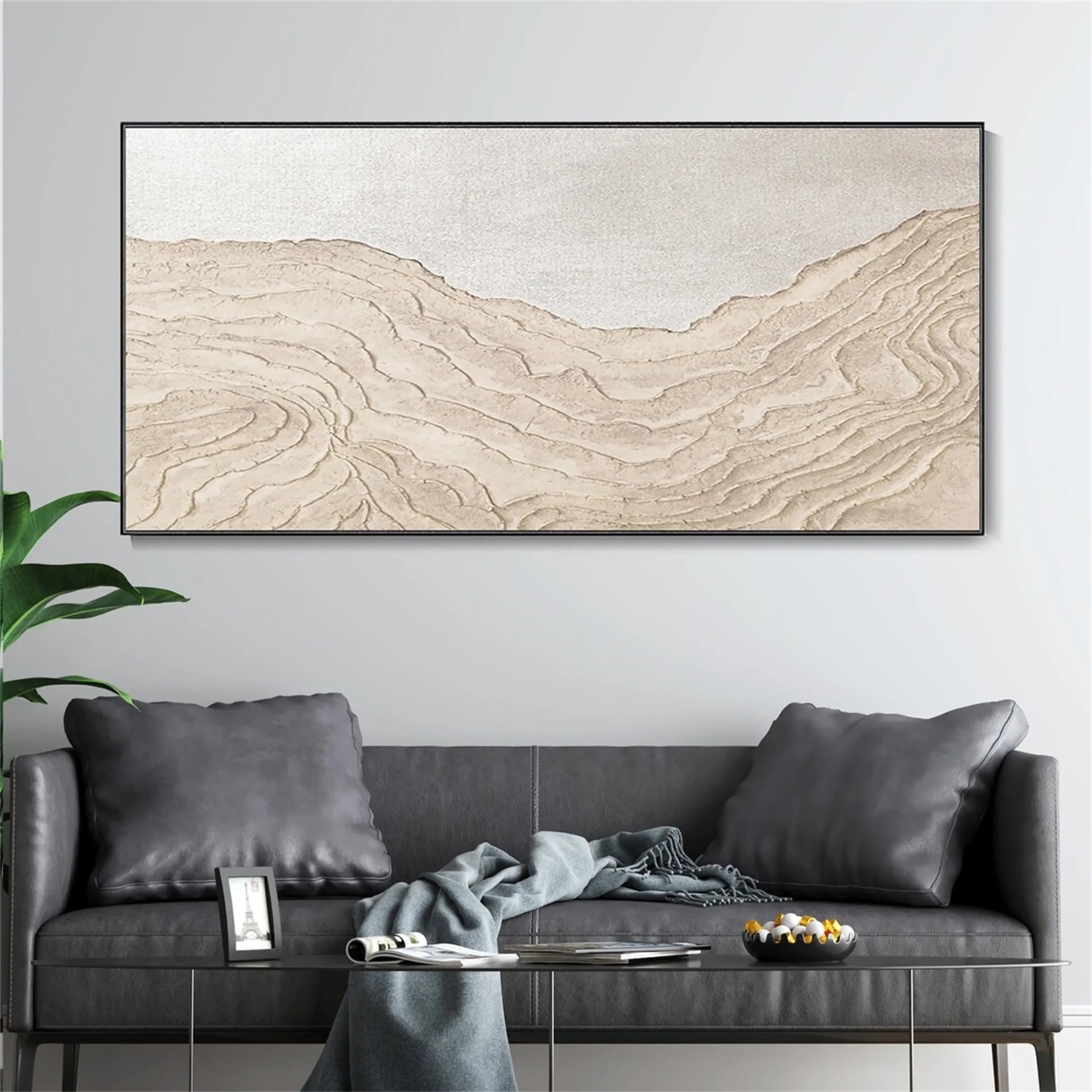 Plaster Art Minimalist Textured Painting #MM194