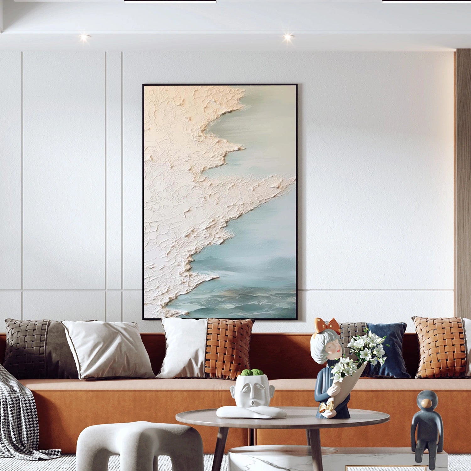 Abstract Textured Wall Art #AB 507