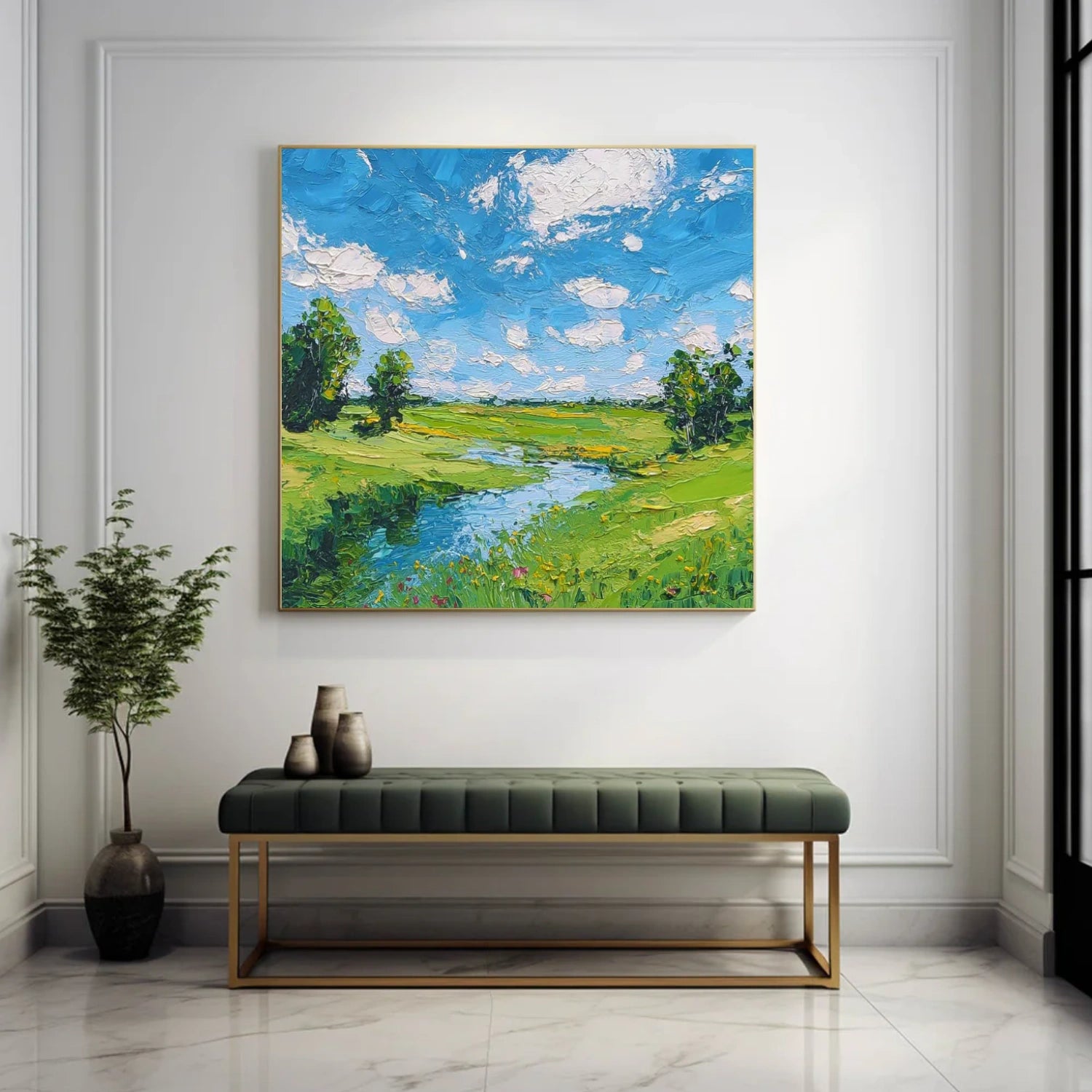 Abstract Urban Texture Landscape Painting #UL 050