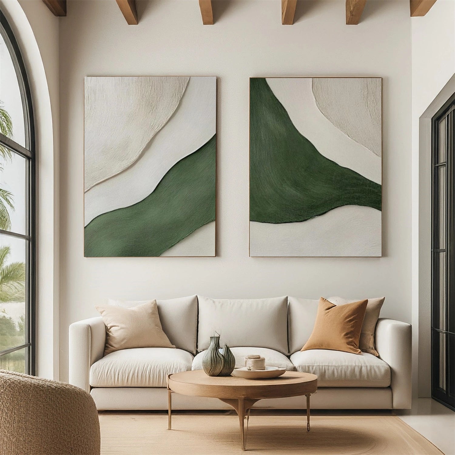 Minimalist Textured Canvas Art Set of 2 #MM381