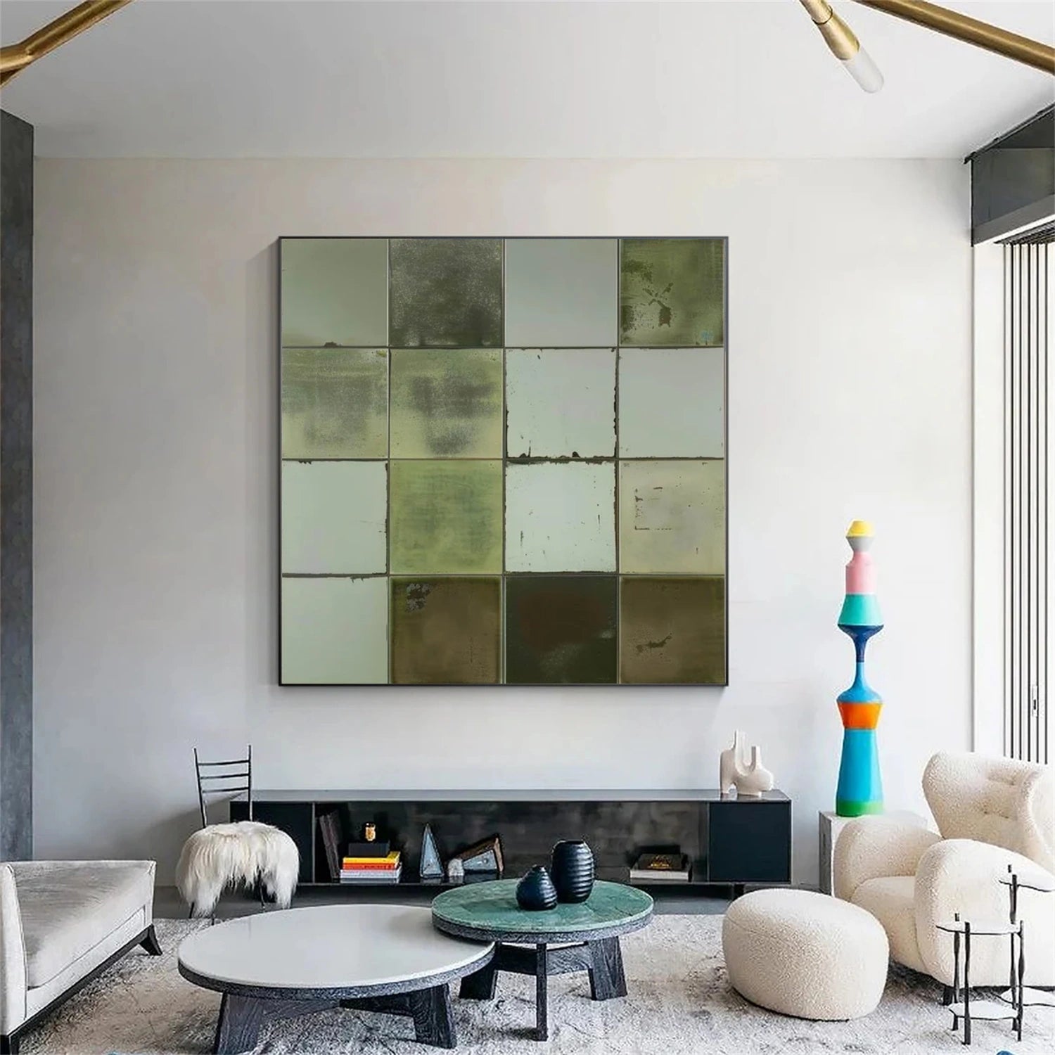 Green Wabi Sabi Wall Art #WS401