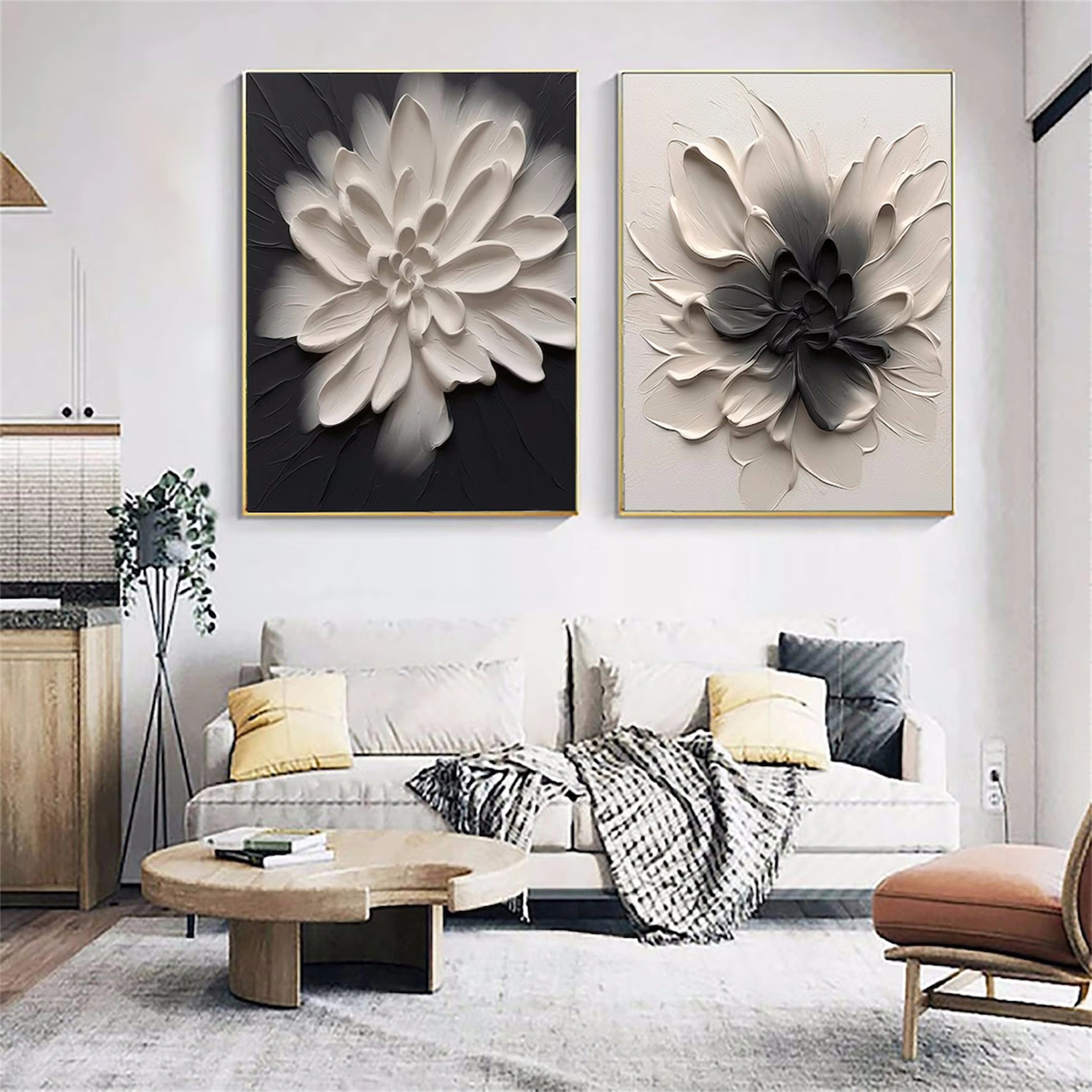 Flower And Tree Painting Set of 2 #FT 039
