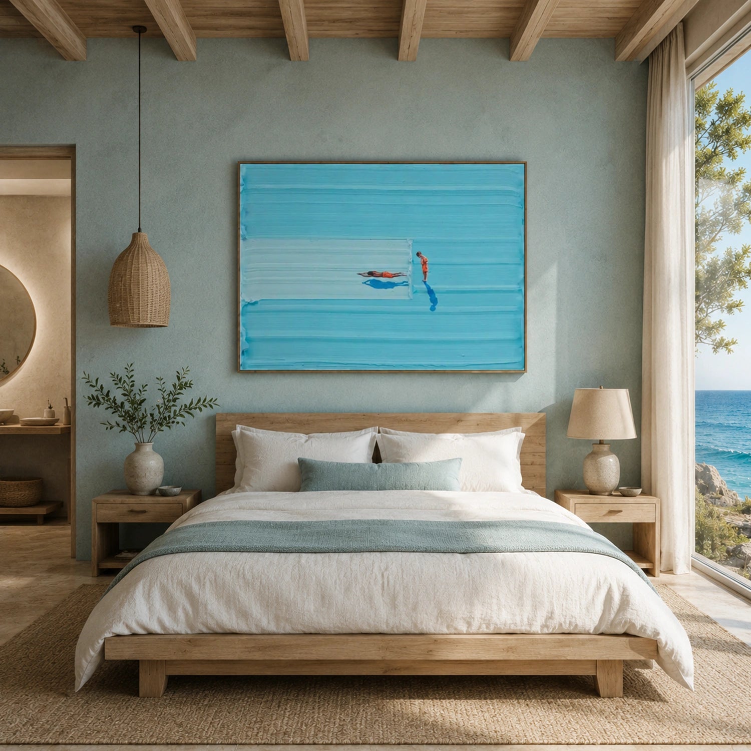 Swimming Sport Art Painting Canvas # SA102